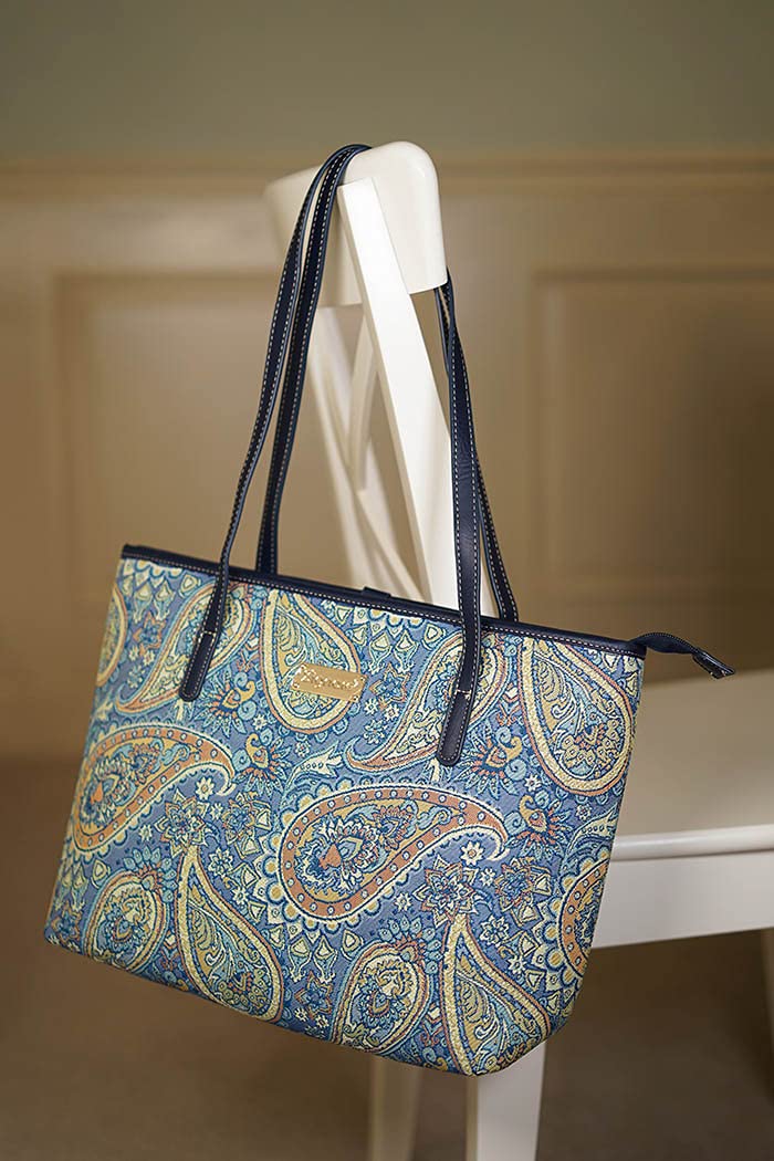 Signare Women's Tapestry Shoulder Tote Bag - Stylish & Durable Handbag for Work, Travel & Daily Use | Perfect Office Commute, Beach Day & Shopping Companion