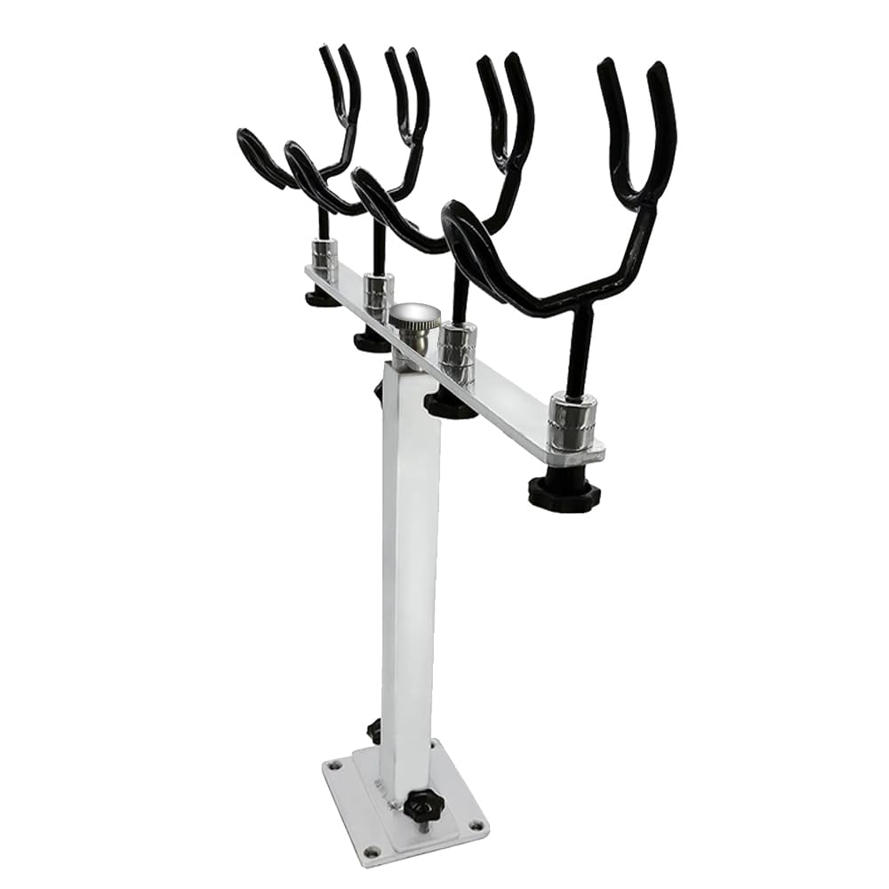 Durable PVC Coated Aluminum Fishing Rod Holder - Heavy Duty Boat Pole Support Bracket for Yacht, Ship & Kayak | Perfect for Saltwater & Freshwater Fishing Trips