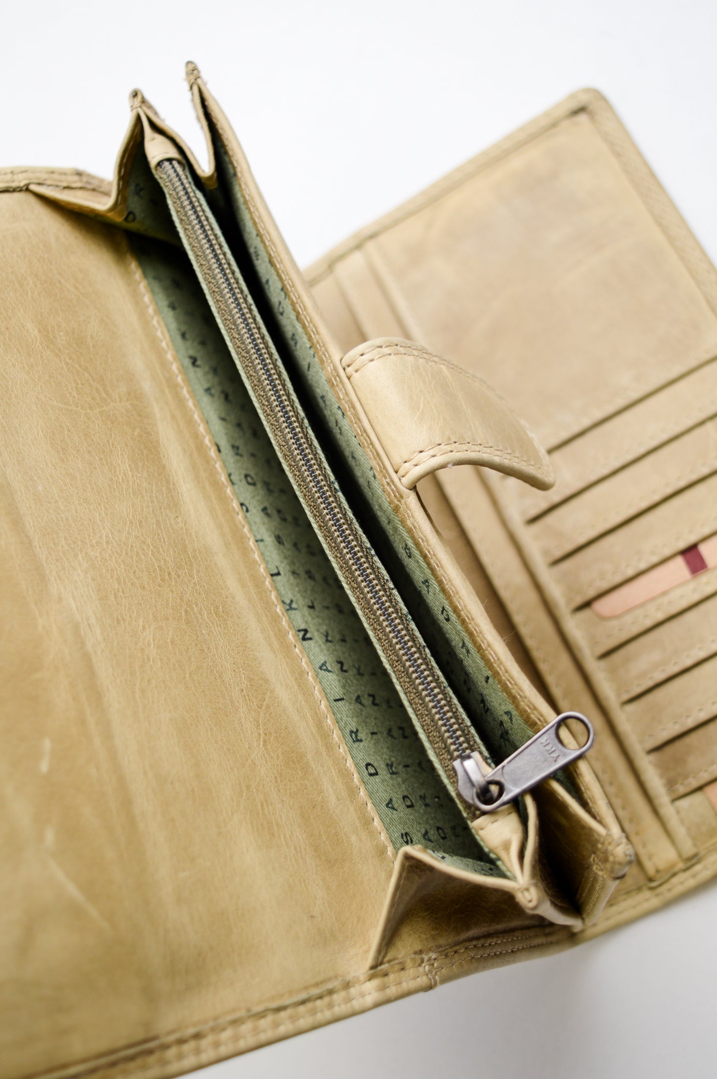Adrian Klis 105 Ladies Wallet - Light Green Genuine Leather Women's Wallet - Perfect for Everyday Use, Travel & Gift Giving