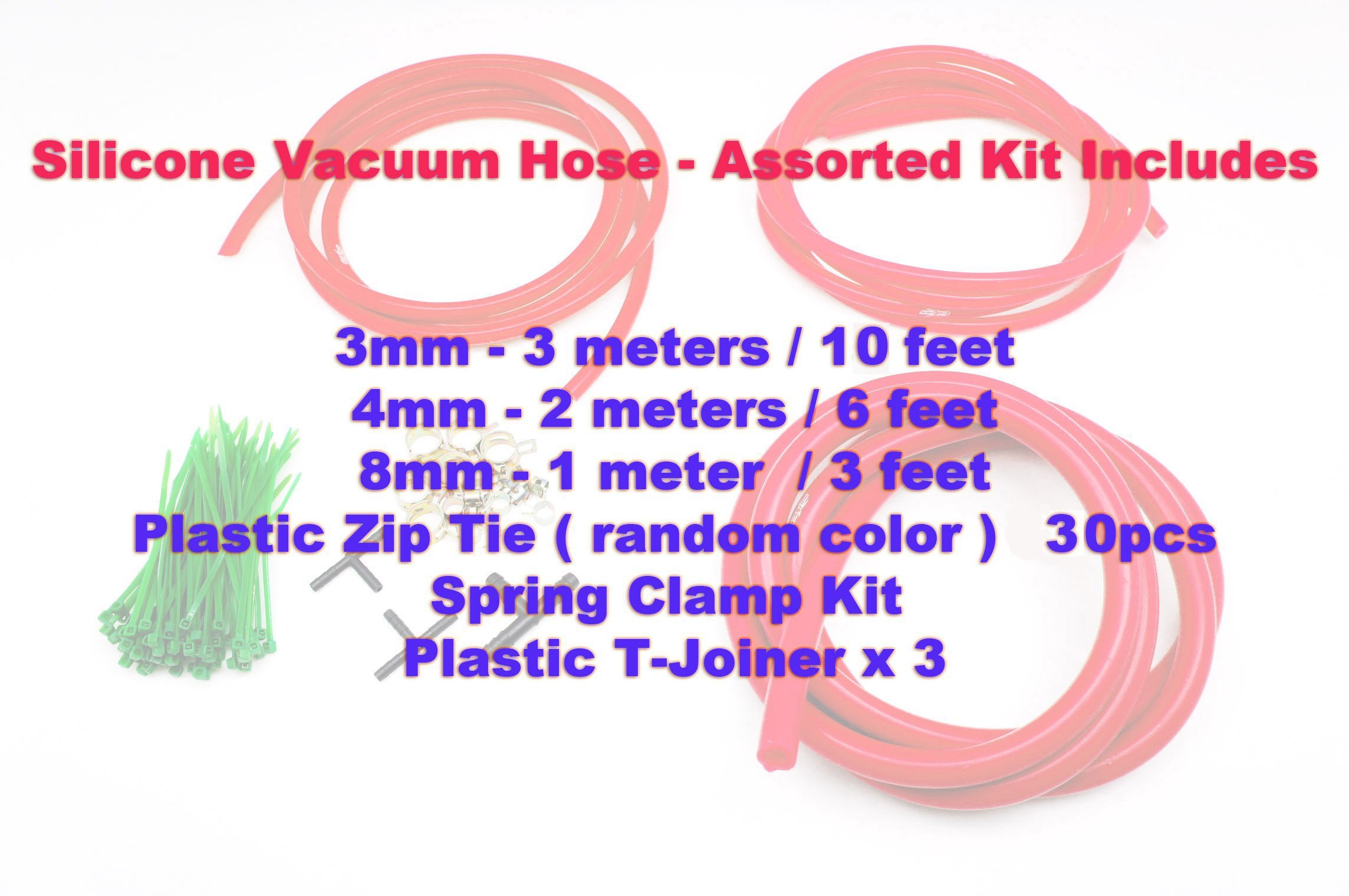 Autobahn88 High Performance Silicone Vacuum Hose Kit for Subaru - Blue (Fits All Models) | Engine Bay Upgrade & DIY Car Mods for Enhanced Aesthetics & Performance
