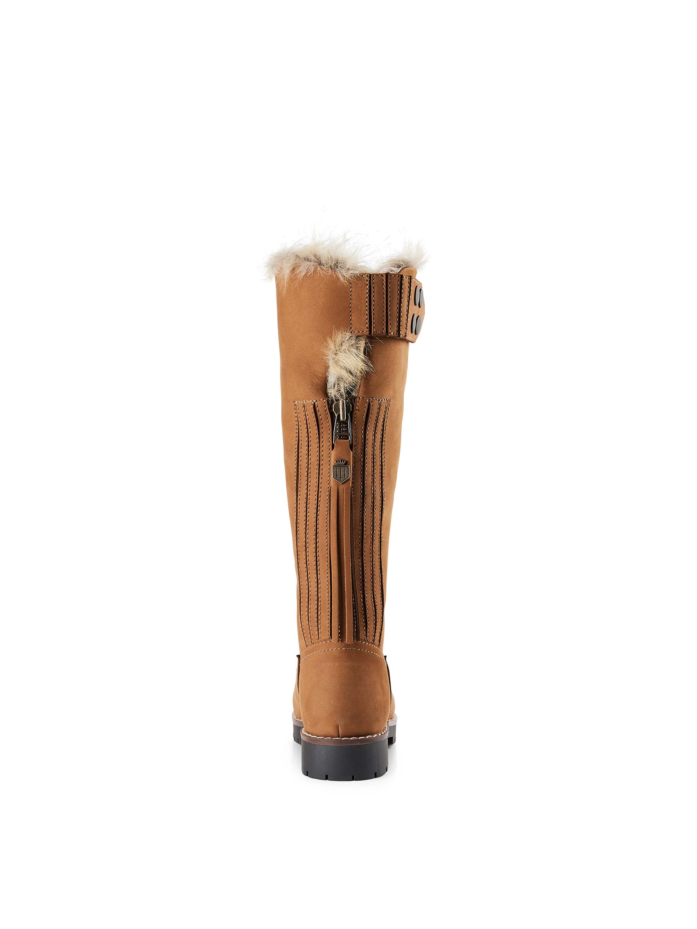 Premium Mid Calf Verbier Boots in Soft Nubuck Leather - Tan Brown | Stylish & Comfortable for Work, Casual Outings & Fall Fashion