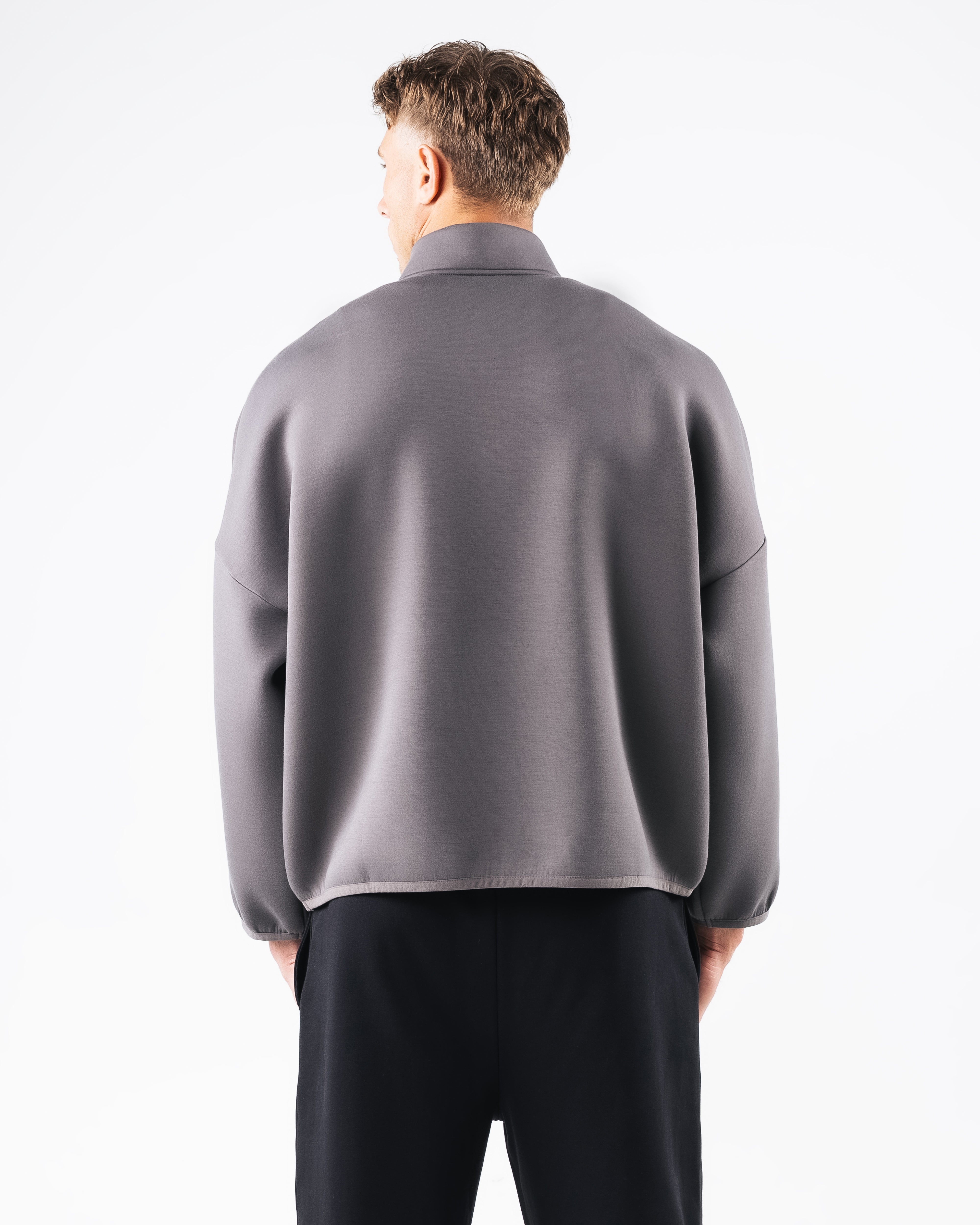 ELMTS Men's Quarter Zip Sweatshirt - Soft Heather Cloud Pullover for Casual Wear & Outdoor Activities