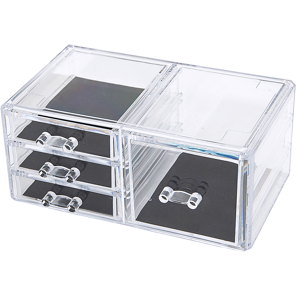 11-Drawer Clear Acrylic Organizer Tower for Makeup & Jewelry Storage - Luxury Display Cabinet for Vanity, Bathroom & Dressing Room Organization