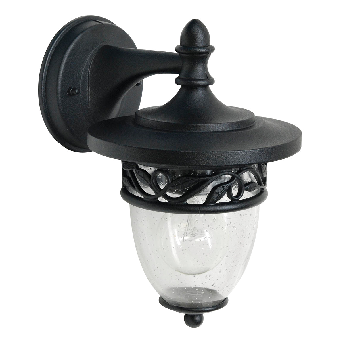 Burford Wall Lantern Outdoor Light - Antique Weathered Zinc Finish for Porch, Garden & Patio Lighting