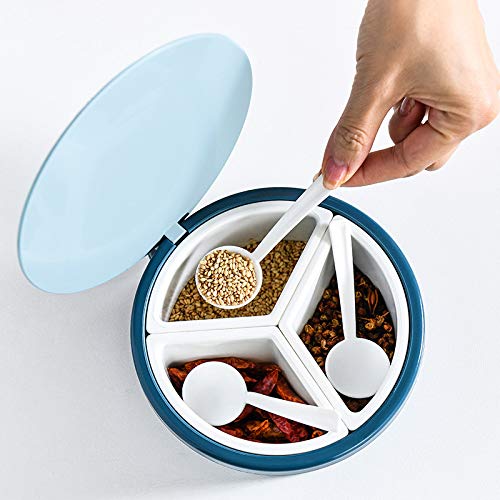 Arinda Kitchen Multi-Grid Seasoning Box - 12 Compartment Spice Organizer for Salt, Sugar & Seasonings - Perfect for Pantry, Countertop & Cooking Organization