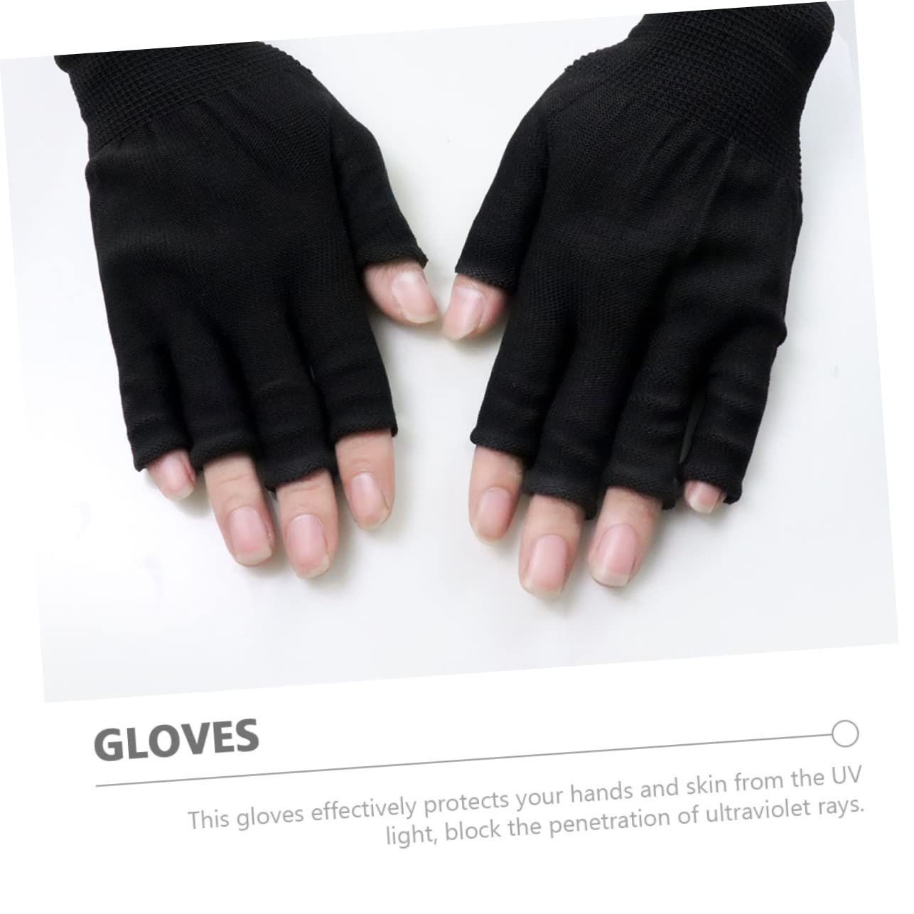 Beavorty 2 Pairs Nail Art Gloves - UV Protection for Gel Nails, Nail Building & Molding Gel Accessories - Perfect for Salon, DIY Manicure & Nail Extension at Home