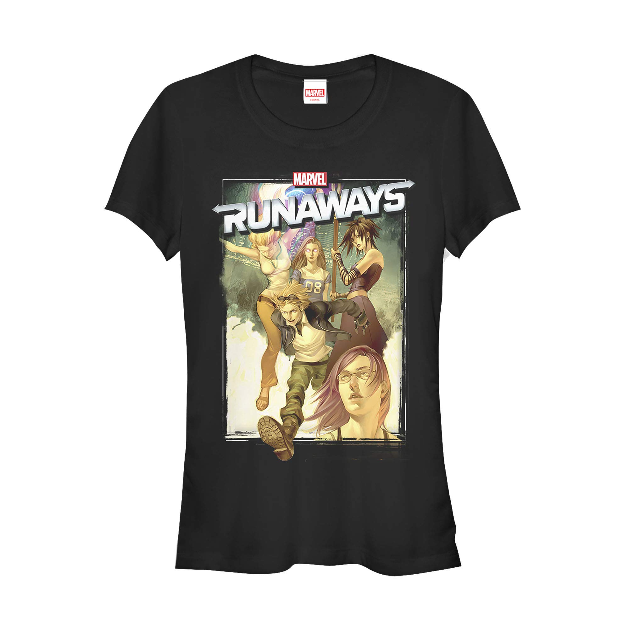 Marvel Runaways Watercolor Graphic T-Shirt for Kids - Soft Cotton Tee with Superhero Design - Perfect for Cosplay, Birthday Gifts & Everyday Wear