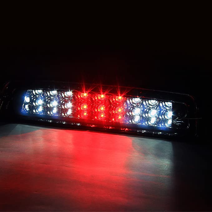 AKKON LED 3rd Brake Lamp Cargo Light - Compatible with 2009-2018 Dodge Ram 1500, 2500, 3500 Pickup Truck - Smoke Lens - Enhanced Visibility & Style for Night Driving & Hauling