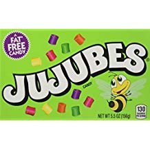 JUJUBES GUMMY CANDY 5.5 OZ (3 PACK) - Fat Free, Gluten Free Chewy Candy - Perfect for Parties, Movie Nights & Snacking