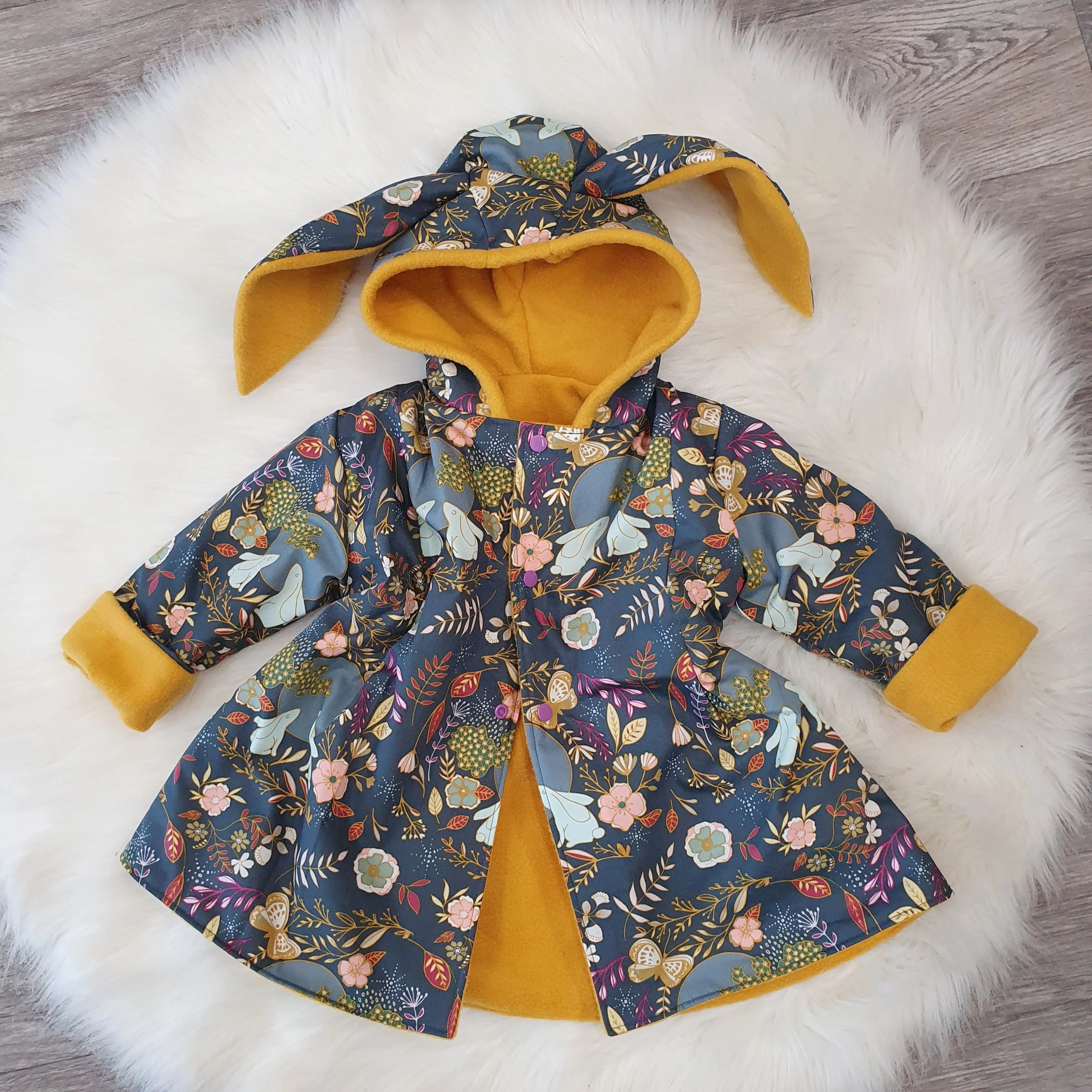 Girls Bunny Coat - Soft & Warm Bonnie Bunny Jacket for Autumn | Perfect for Fall Outfits, Halloween Costumes & Outdoor Adventures