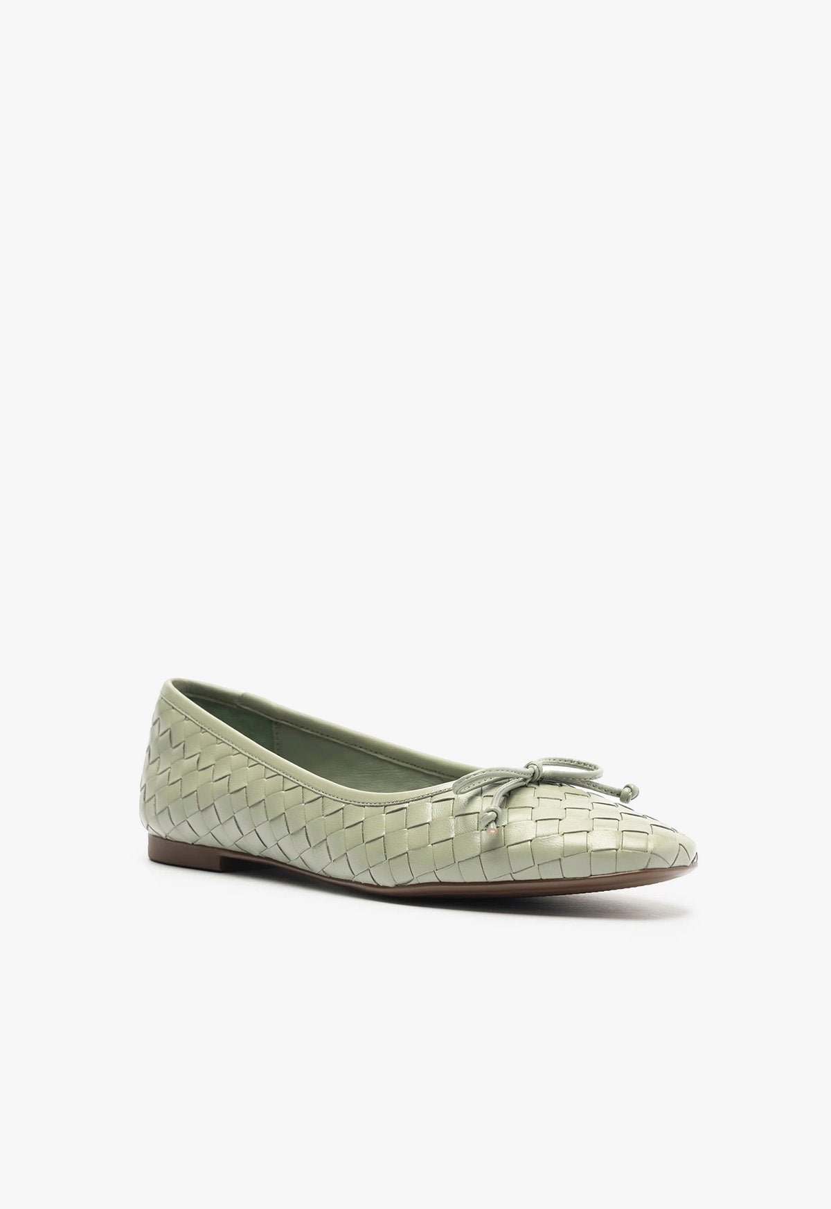 Arissa Women's Woven Leather Ballet Flats - Comfortable Slip-On Shoes for Work, Travel & Everyday Wear