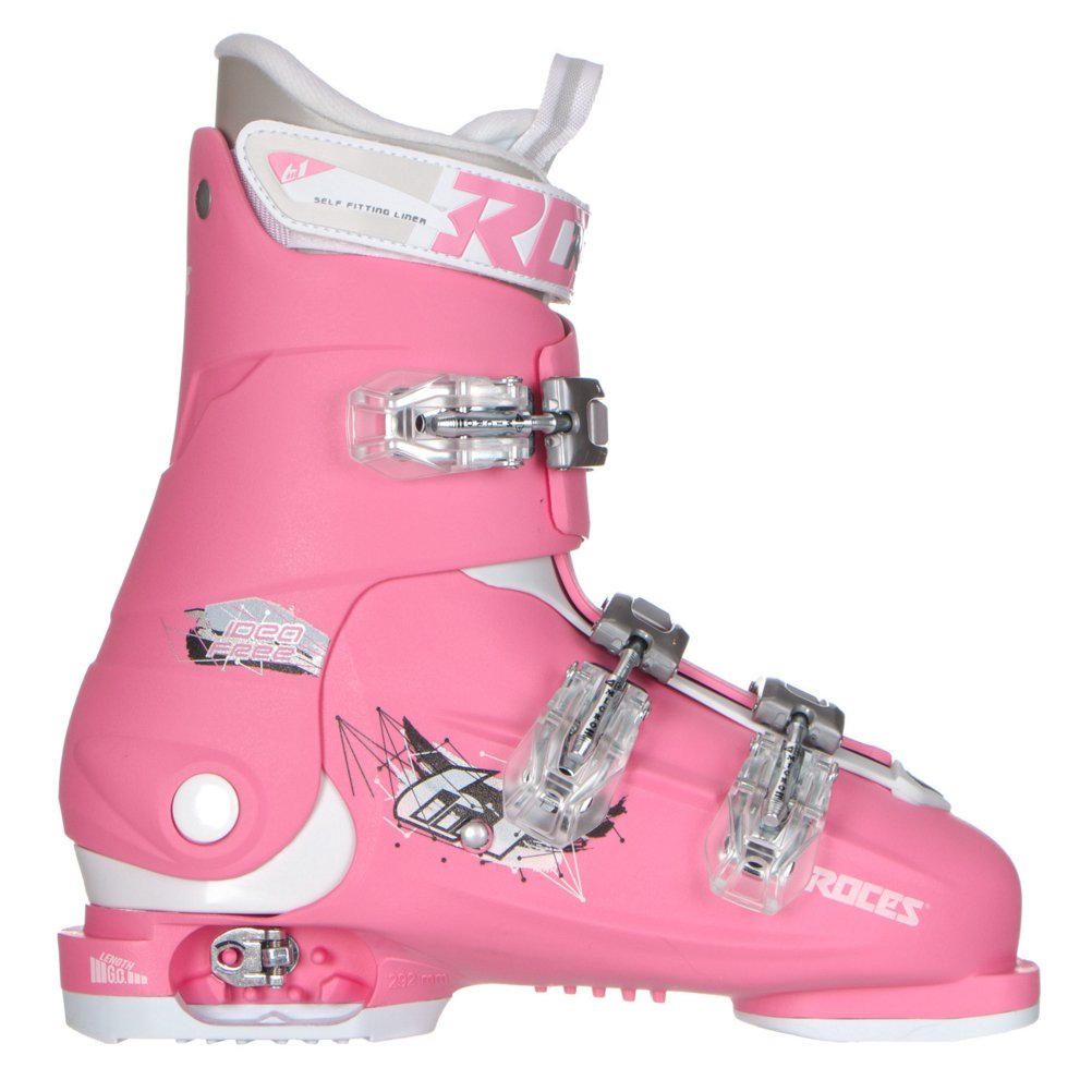 Roces Idea Free G Girls Ski Boots - Size 22-25 | Deep Pink | Comfortable & Durable Winter Sports Footwear for Kids | Perfect for Skiing, Snowboarding & Outdoor Winter Activities