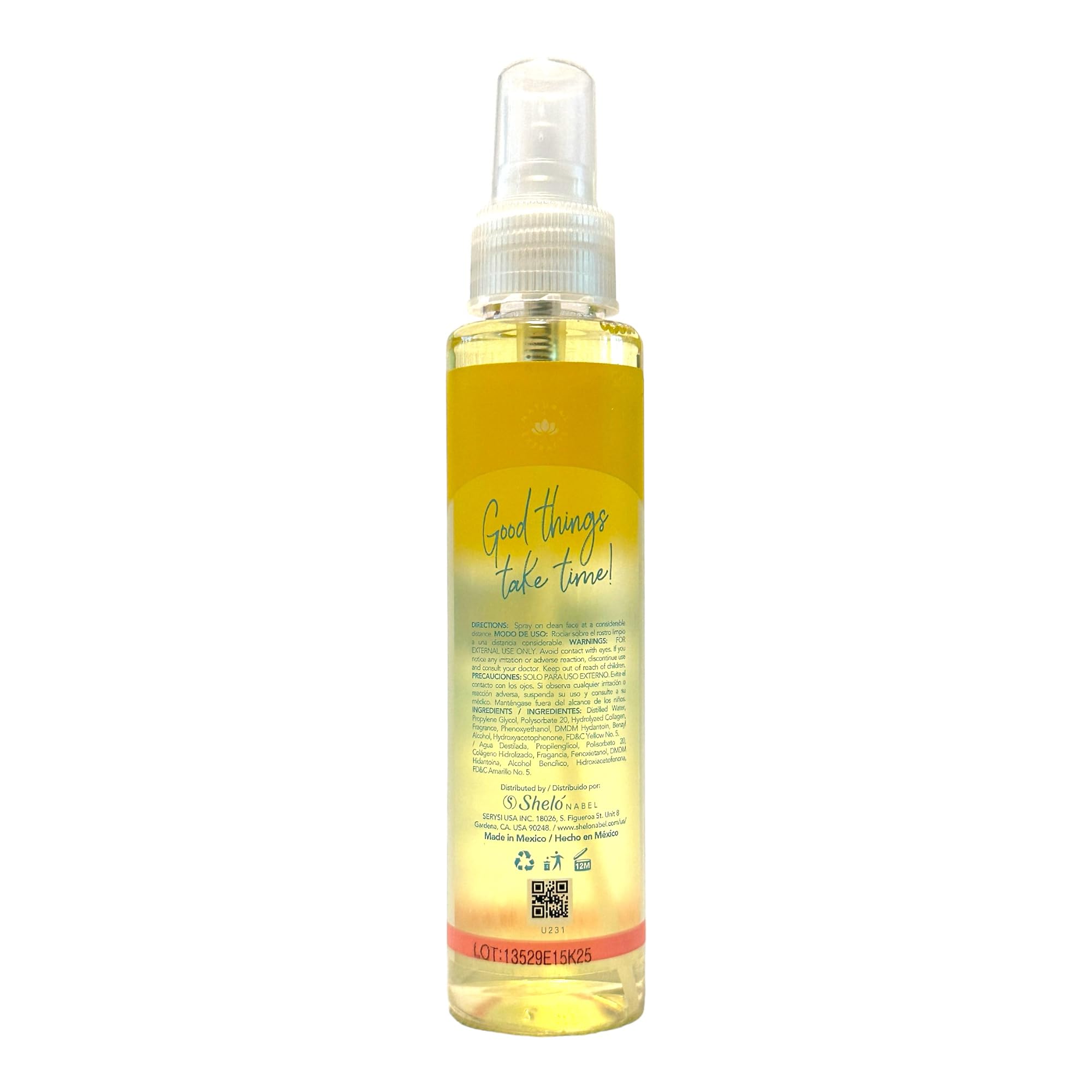 Moisturizing Facial Spray with Collagen - 4.73 fl oz (140ml) Hydrating Face Mist for Dry Skin | Shelo Nabel Hydrating Facial Lotion | Perfect for Daily Skincare, Travel & On-the-Go Refreshment
