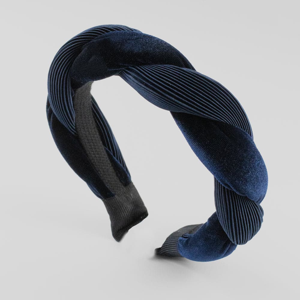 Handmade Velvet Twist Headband for Women - Soft & Stretchy Hair Accessories for Workouts, Yoga, Running, and Everyday Style