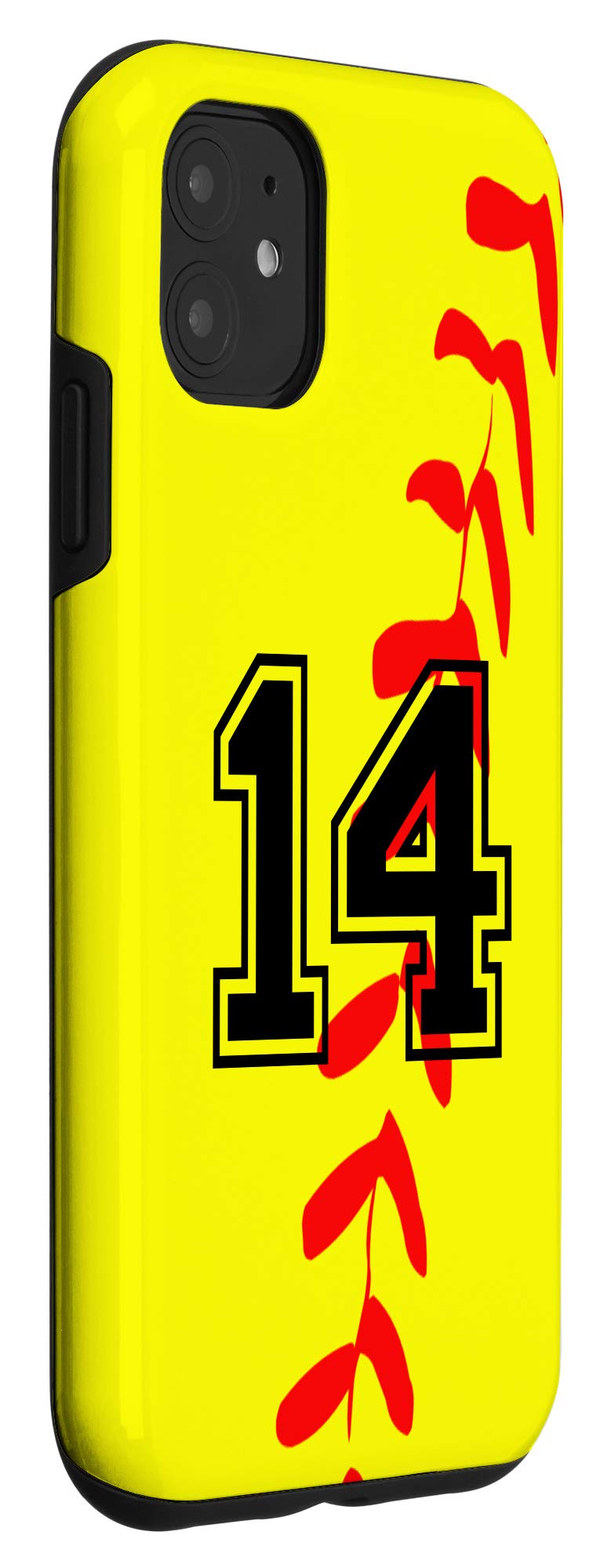 iPhone 11 Case with Softball Jersey Number 14 - Durable Protective Phone Cover for Baseball Fans | Perfect for Games, Sports Events & Team Spirit