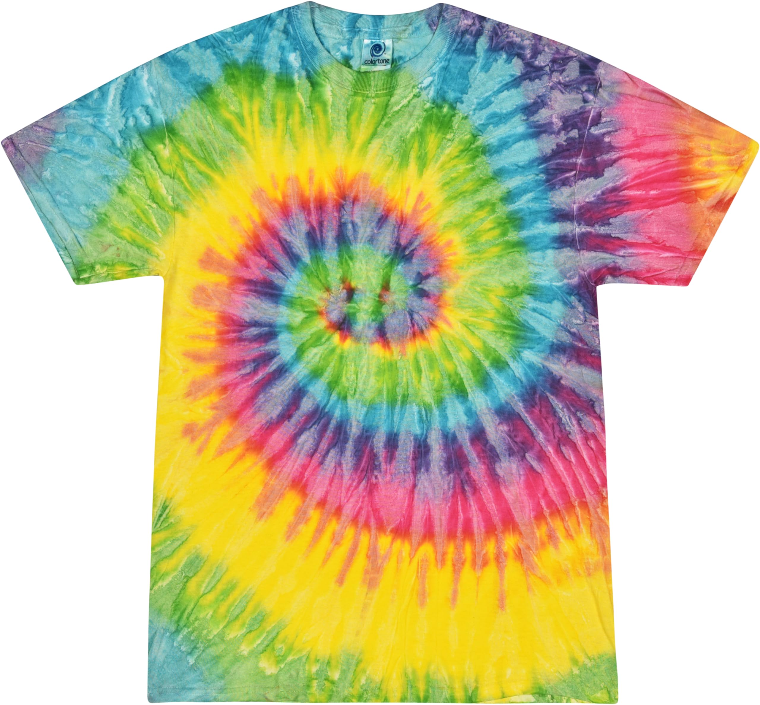 Vibrant Colortone Tie Dye T-Shirts for Men & Women | Soft Unisex Short Sleeve Cotton Tees | Perfect for Summer Festivals, Beach Outings & Casual Wear