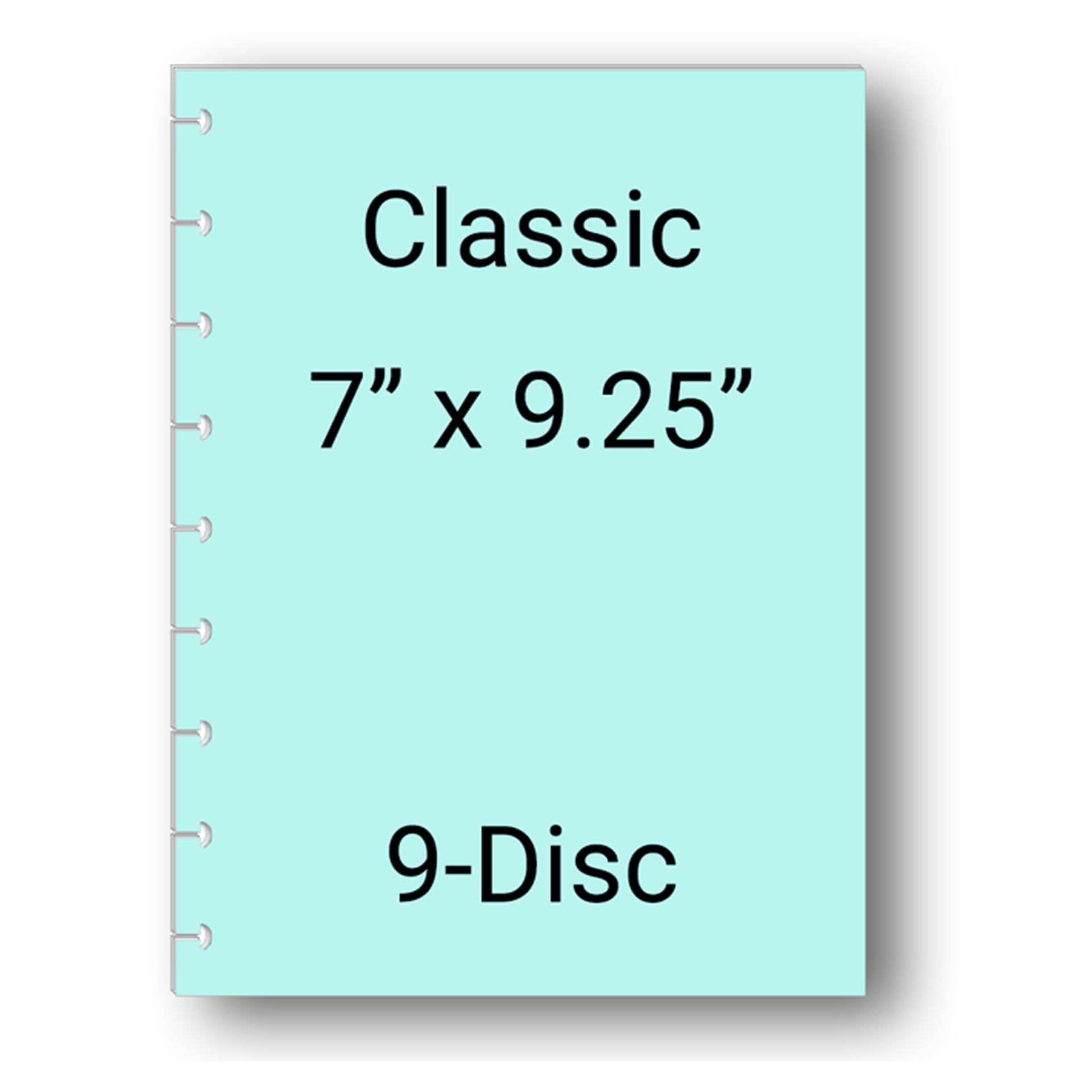 2025 Monthly Planner Calendar Refills for 9 Disc Happy Planners - 12 Month Loose-Leaf Inserts, 7x9.25