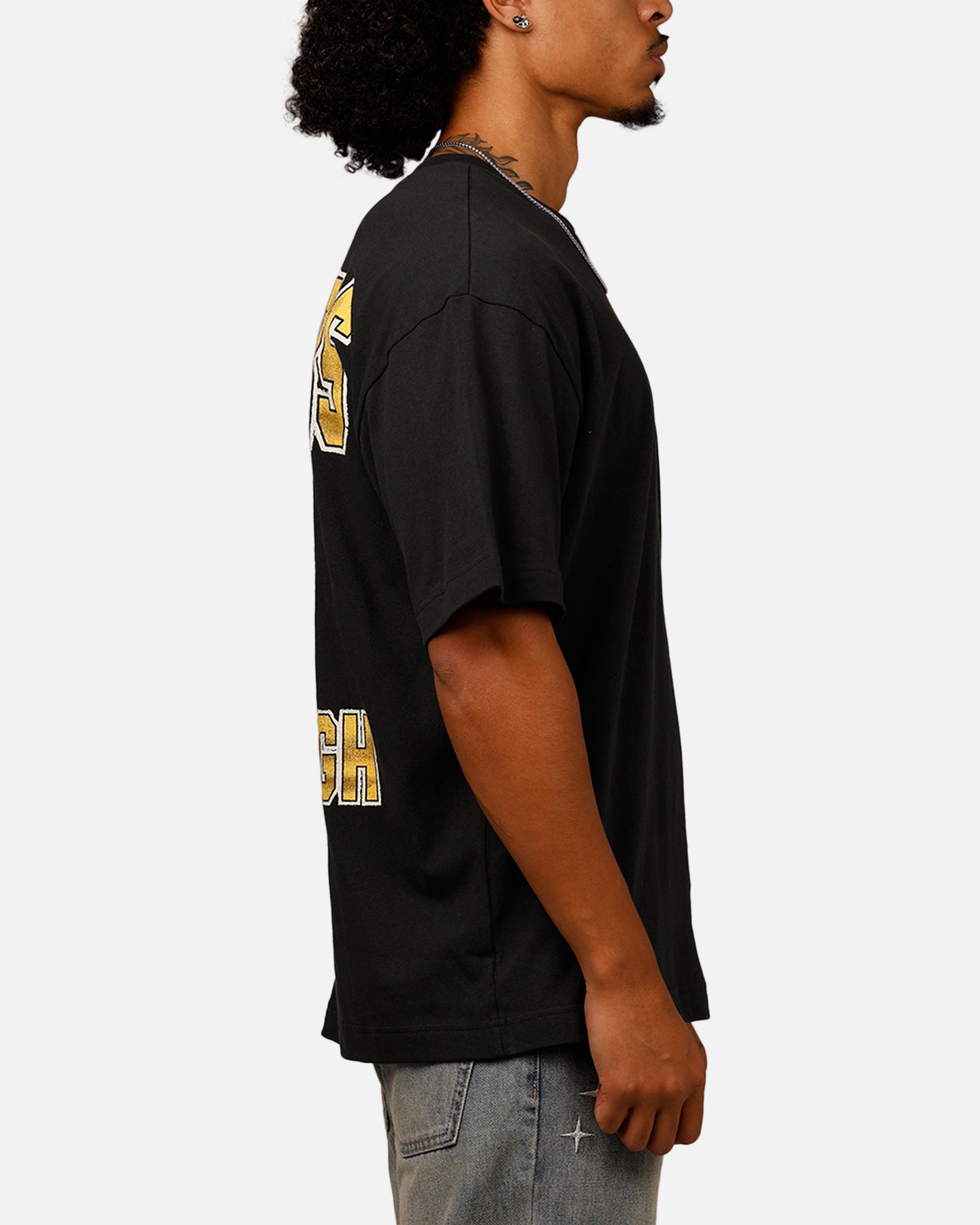 47 Brand Pittsburgh Steelers 'NFL Trophy Case' Premium Cotton T-Shirt - Black - Official NFL Licensed Apparel for Football Fans & Game Day Outfits