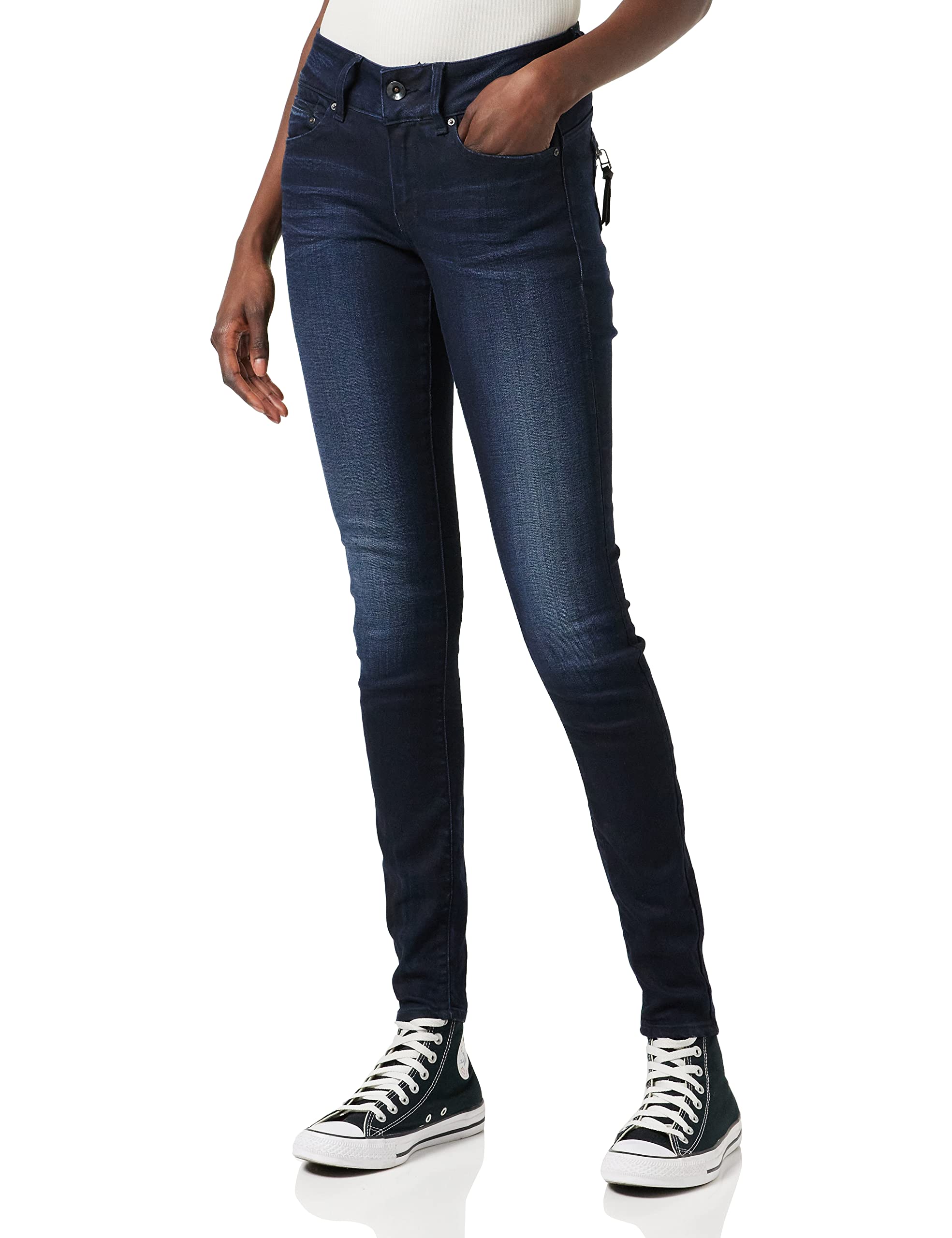 G-Star Raw Women's Midge Cody Mid Skinny Jeans - Super Stretch Denim Pants for Casual Wear & Night Out | Comfortable Slim Fit Jeans for Everyday Style