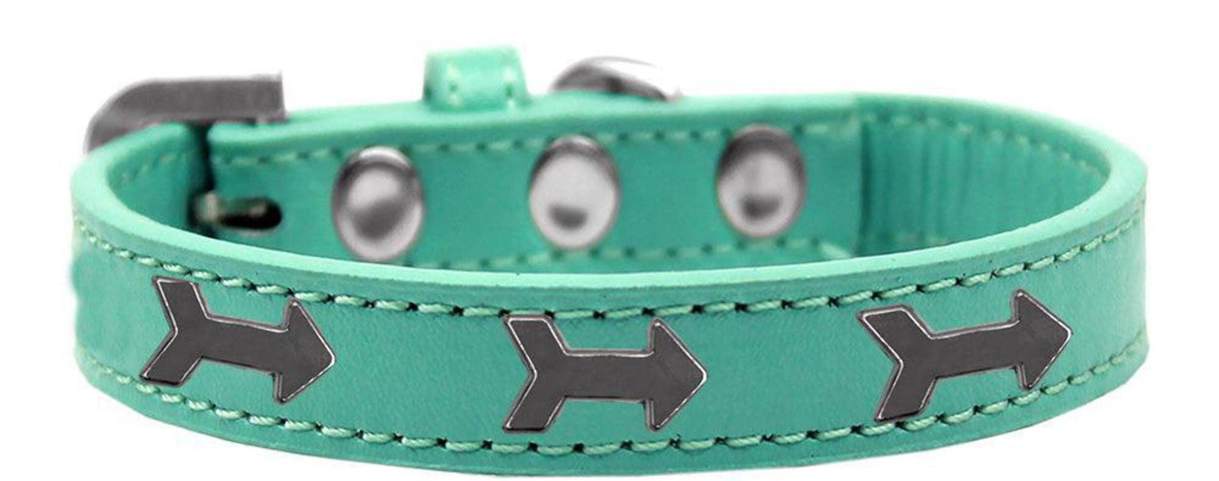 Stylish White 'Arrows' Dog Collar for Puppies & Pets - Durable Fashion Accessory for Walks, Training & Everyday Wear