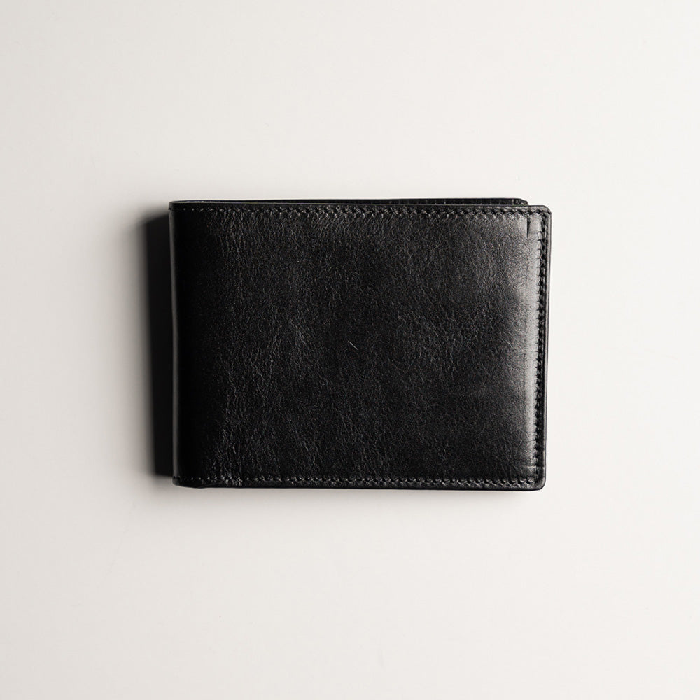 Orta Italian Genuine Leather Bifold Wallet with ID Window - Slim RFID Blocking Men's Wallet for Everyday Use & Travel