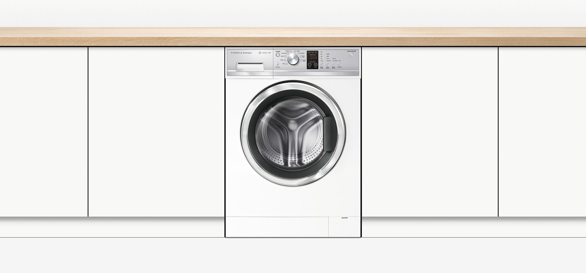 Fisher & Paykel WH9060J3 9kg Front Load Washing Machine - Energy Efficient, Quiet Operation for Apartments & Small Homes