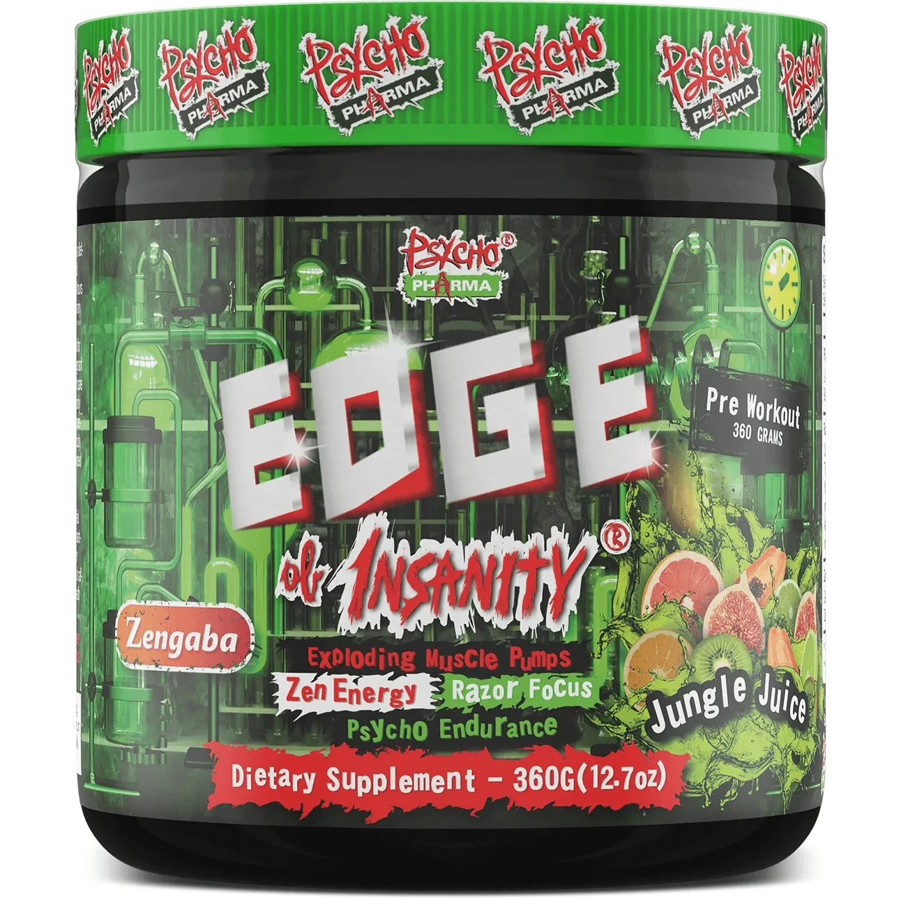 Psycho Pharma Edge of Insanity - Premium Quality Supplement for Focus & Mental Clarity - Best for Students, Gamers & Professionals