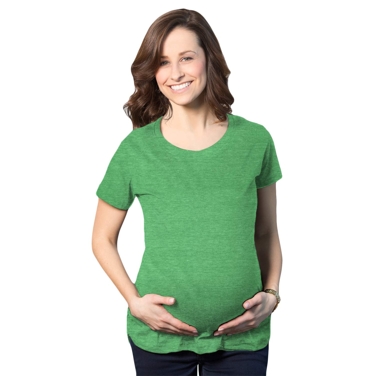 6 Pack Comfortable Maternity Shirts - Soft Stretch Pregnancy Tees for Women, Plain Fitted Nursing Tops (Black/White/Gray) - Perfect for Everyday Wear, Work & Nursing