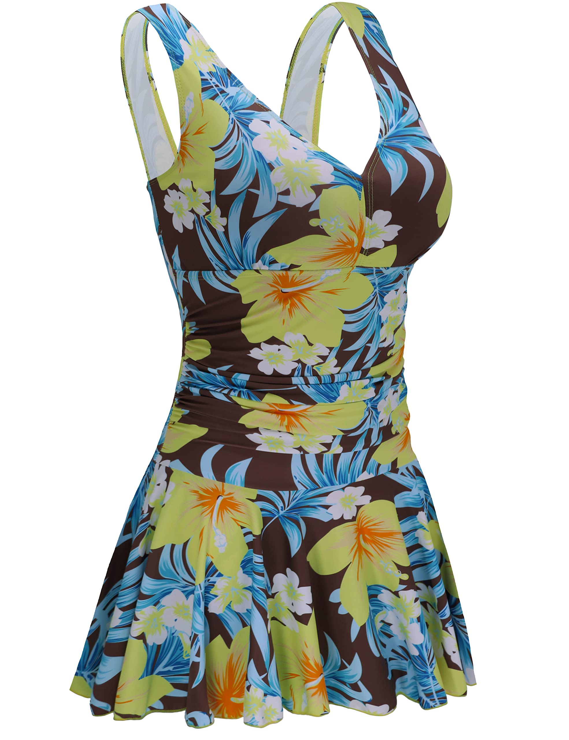 AONTUS Plus Size Swimsuits for Women with Tummy Control - Beach & Pool Wear