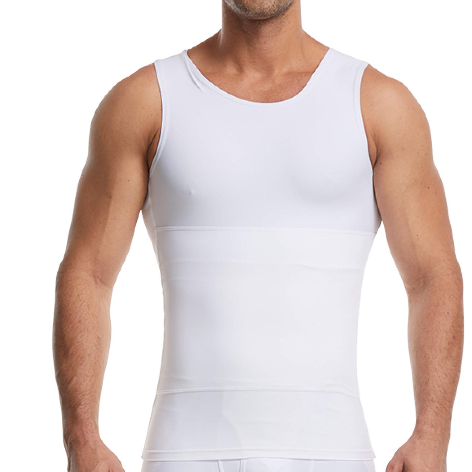 Men's Body Shaping Shapewear - Sweat Sauna Waist Trainer for Tummy Control & Abdomen Slimming - Tight Fit Compression Lingerie for Workout, Gym & Everyday Wear