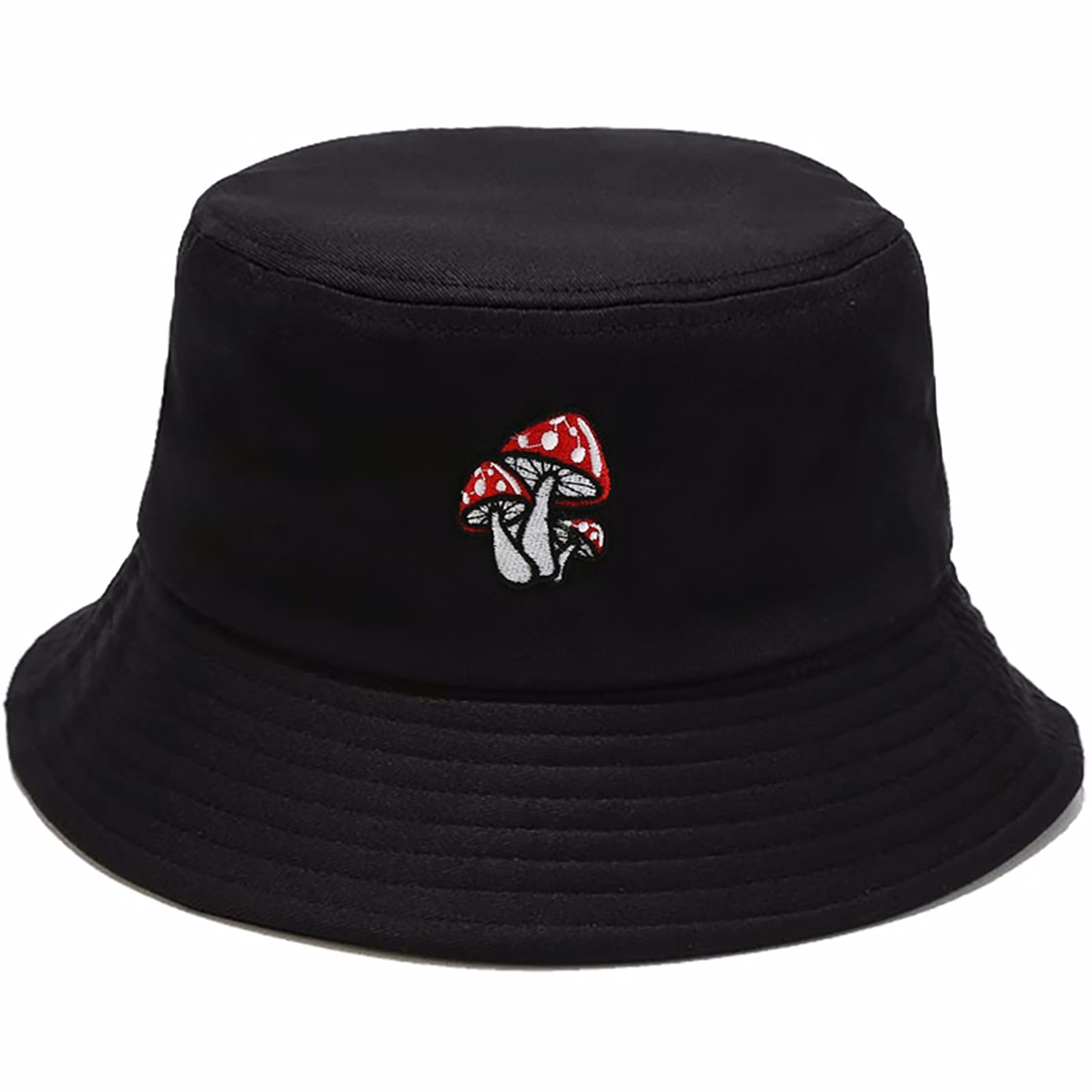XYIYI Women's Cotton Embroidery Bucket Hat - Summer Beach Fisherman Hat for Women & Girls - Stylish Sun Protection for Outdoor, Travel, and Casual Wear