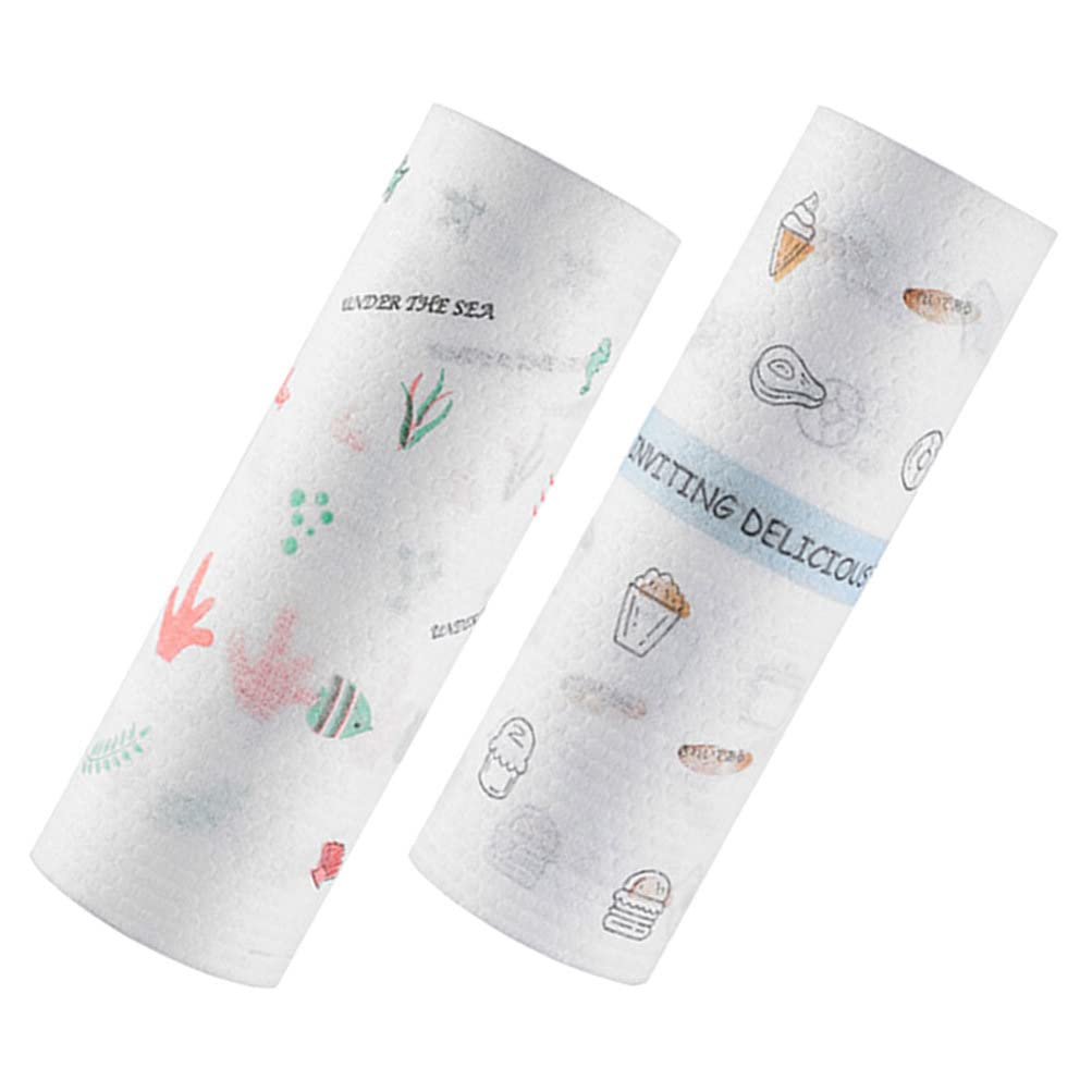 Hemoton 2-Pack Reusable Dish Towels - for Kitchen & Home Cleaning