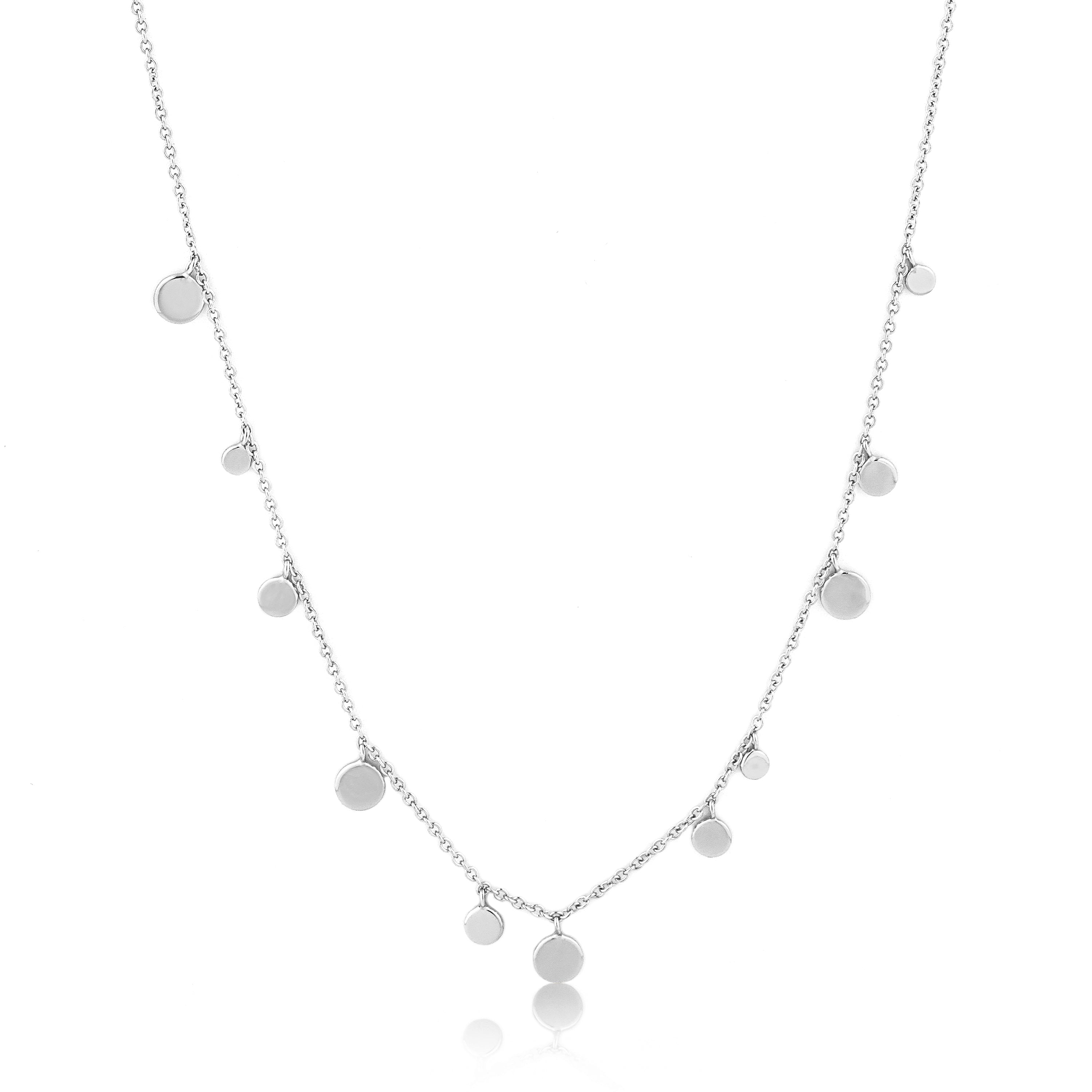Geometric Mixed Discs Necklace - Trendy Layered Pendant for Women - Perfect for Everyday Wear & Boho Fashion