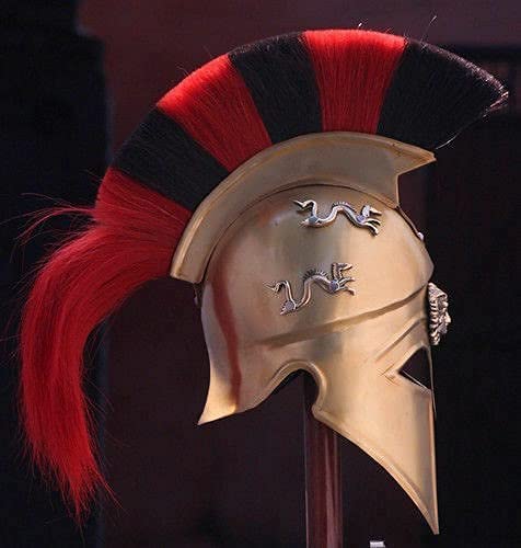 Authentic Medieval Spartan Corinthian Helmet - Battle Ready Knight Armor for LARP, Cosplay & Historical Collectors | Perfect Gift for Christmas & Renaissance Fairs by NH Traders