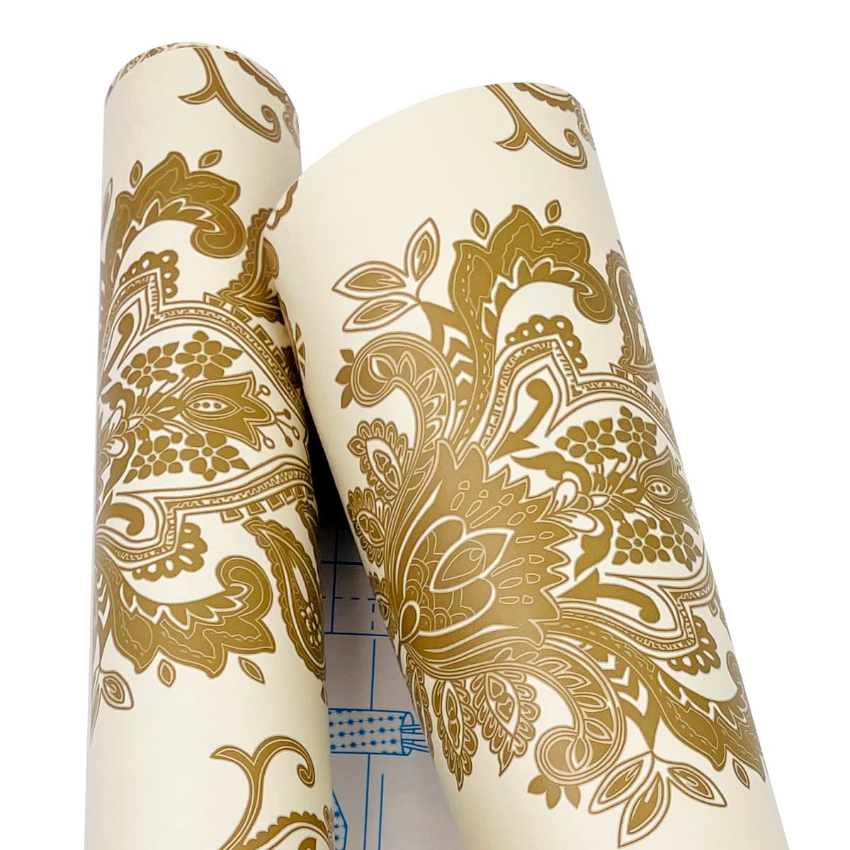 Premium Gold Damask Self-Adhesive Shelf Liner - 17.7