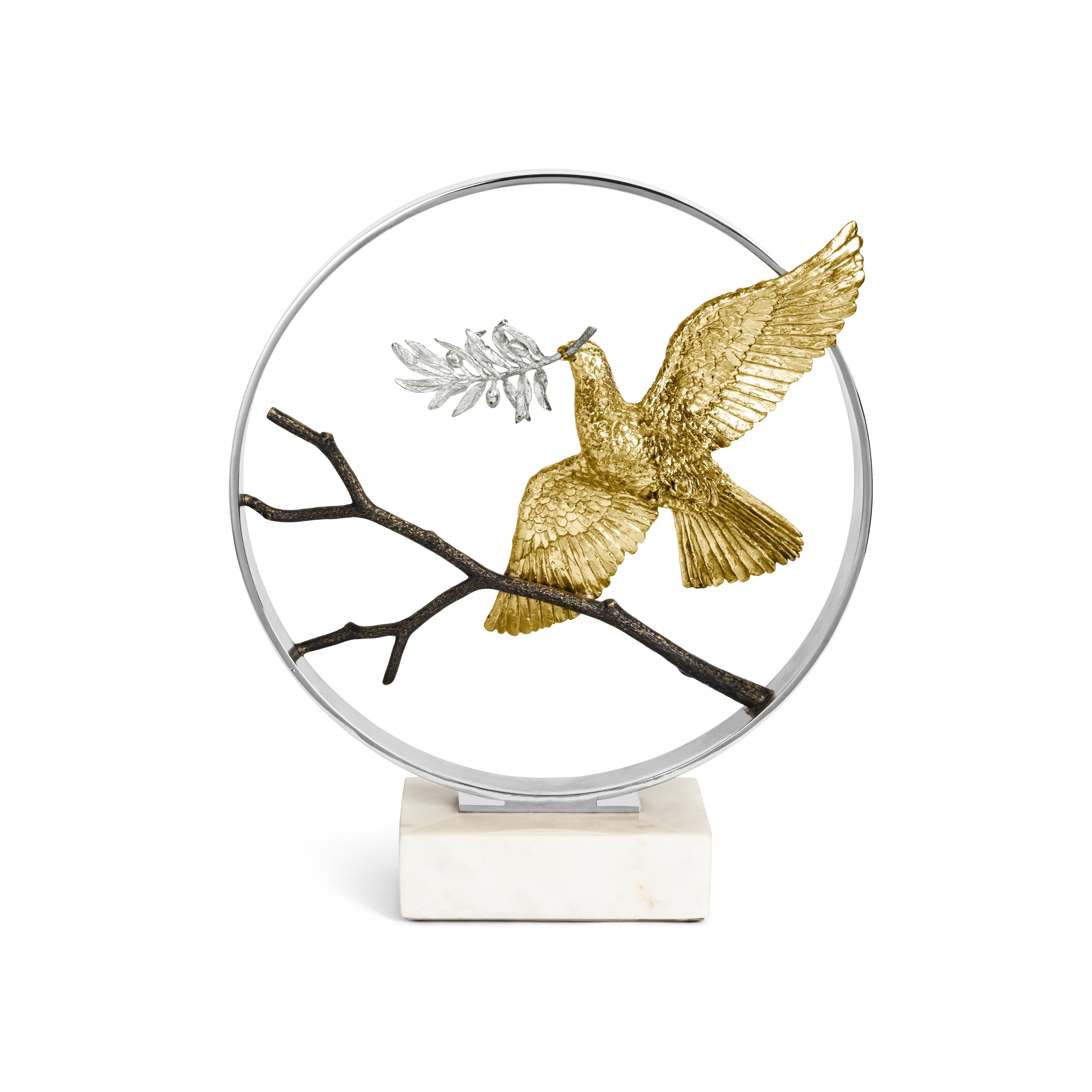 Dove 14 Moon Gate Sculpture - Elegant Garden Decor for Outdoor & Indoor Use - Perfect for Patio, Yard, and Home Décor