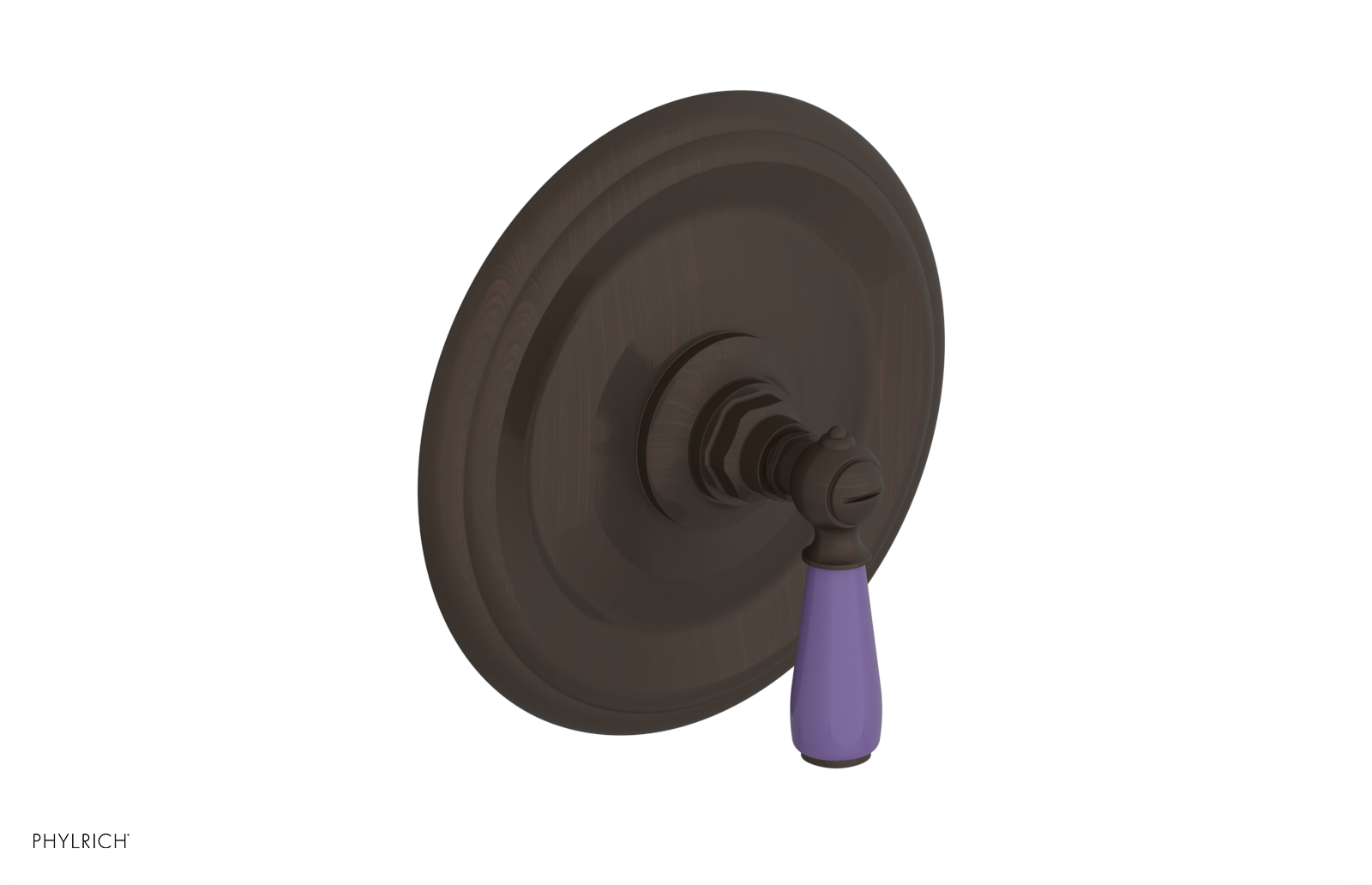 Jamestown Pressure Balance Shower Trim Kit with Purple Accents - 4