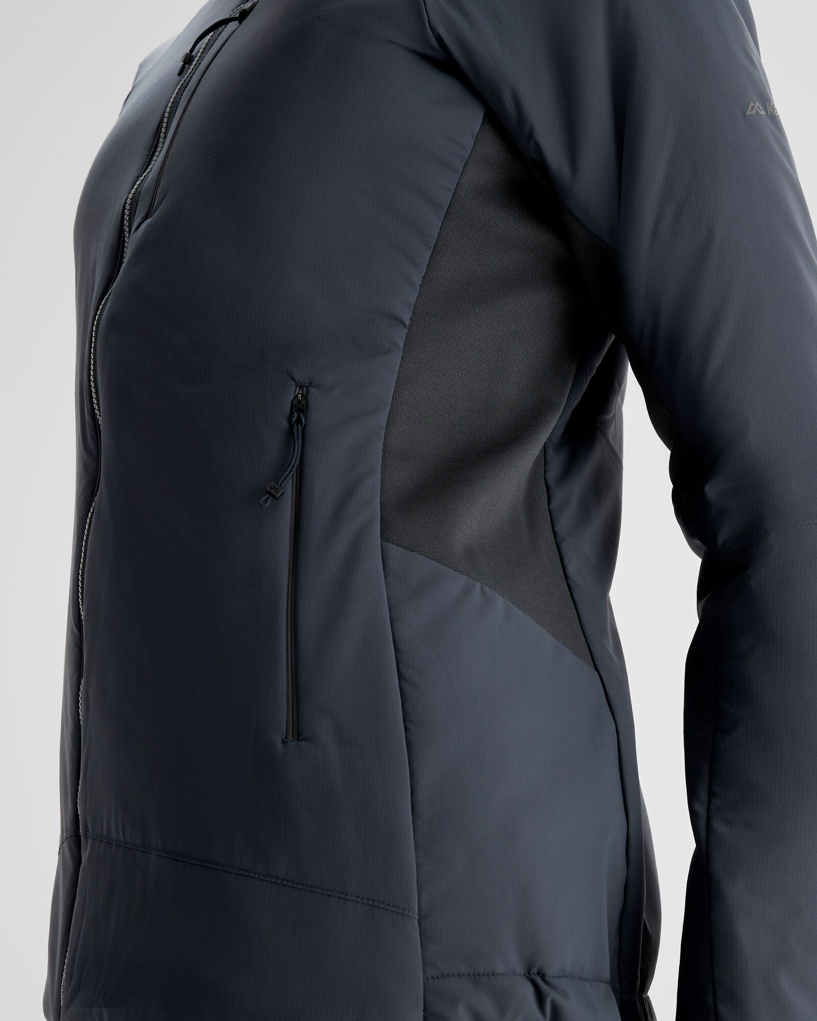 Women's Seeker PrimaLoft® Active Hooded Jacket - Lightweight Insulated Winter Coat for Outdoor Activities, Hiking & Running - Night Black