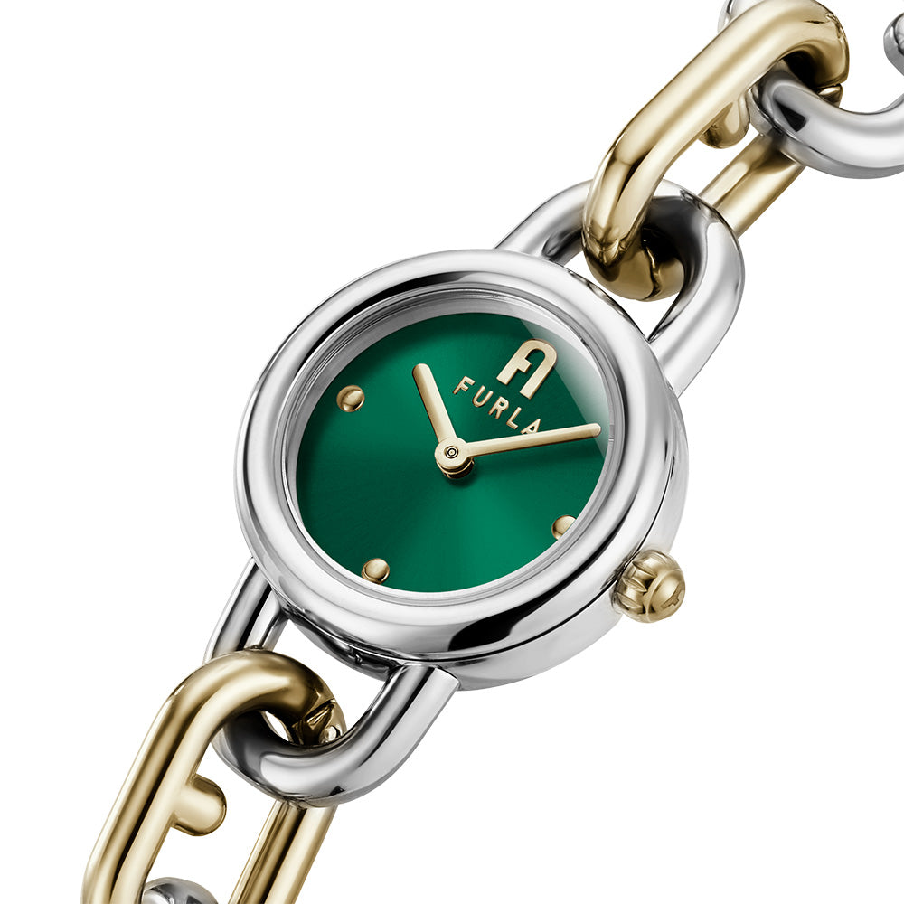 Furla WW00027004L4 Two-Tone Chain Bracelet Women's Watch - Elegant Accessory for Casual & Formal Occasions