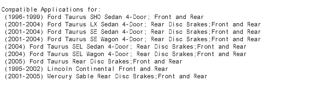 High-Performance PowerSport Front & Rear Brake Pads and Rotors Kit - Semi-Metallic Braking System for 1995-2005 Ford Taurus, Lincoln Continental, Mercury Sable | Perfect for Daily Commuting, Highway Driving & Enhanced Stopping Power
