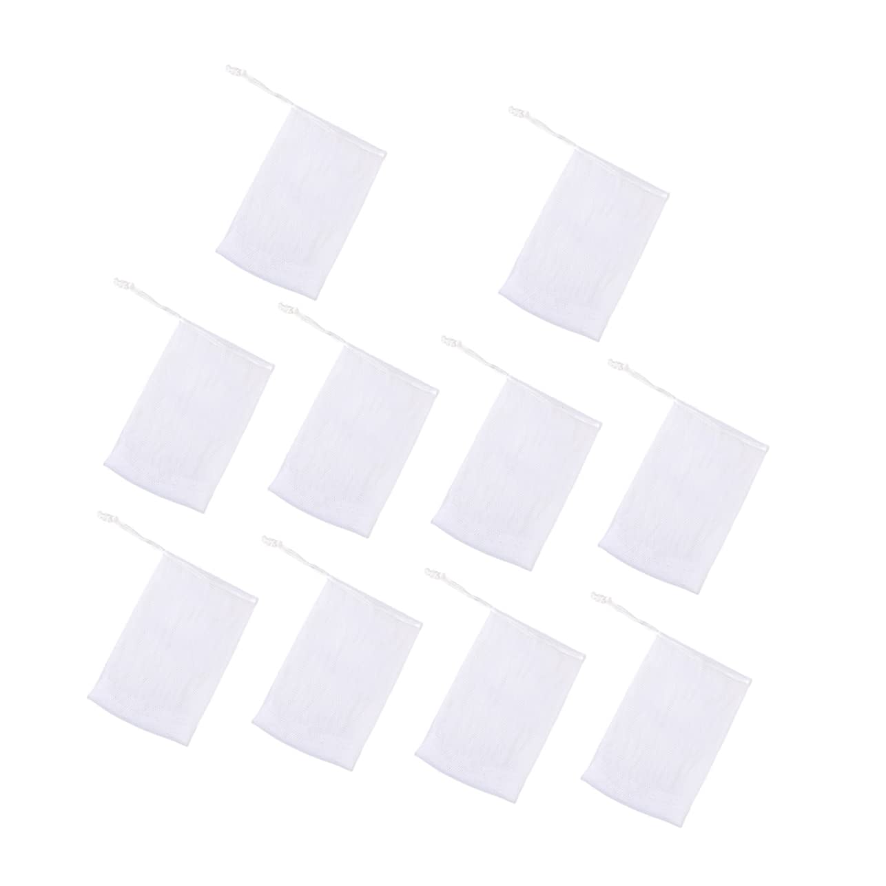 10-Pack Foaming Soap Nets with Lid - Mesh Soap Bags for Bar Soap, Shower & Facial Cleansing | Travel-Friendly Soap Savers for Bathroom, Gym & On-the-Go Use