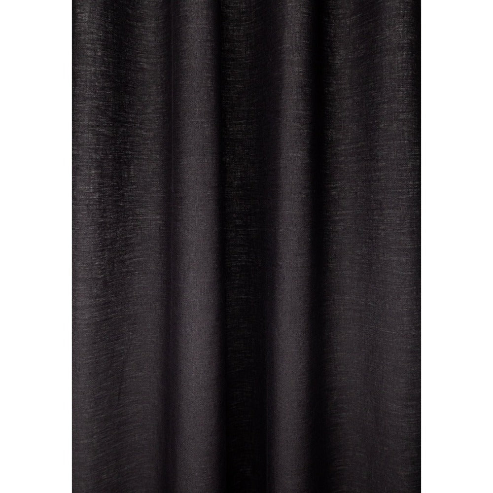 Luxury Tuscany Linen Bedding Set - Premium Onyx Black 100% Natural Linen Sheets for Bedroom Decor & Comfortable Sleep