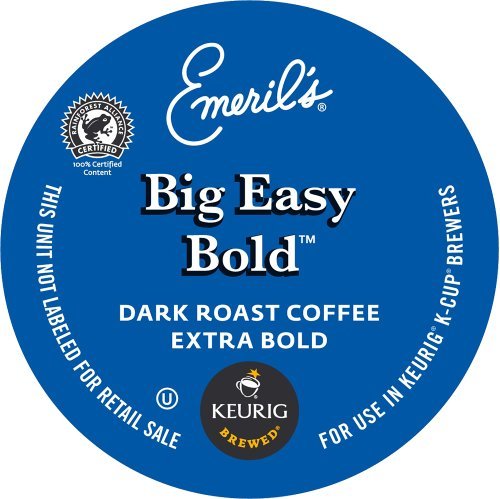 Emeril's Big Easy Bold K-Cup Coffee Pods for Keurig Brewers - 100 Count Pack | Rich & Robust Flavor for Morning Energy & Office Brewing