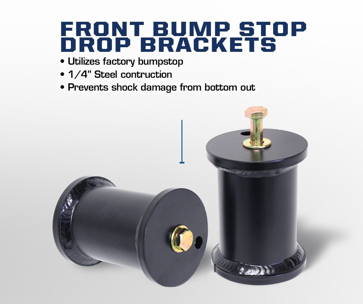 2005-2016 Ford F250/F350 Carli Suspension Front Bump Stop Drops - Heavy Duty Off-Road Upgrade for Enhanced Suspension Performance & Towing Stability