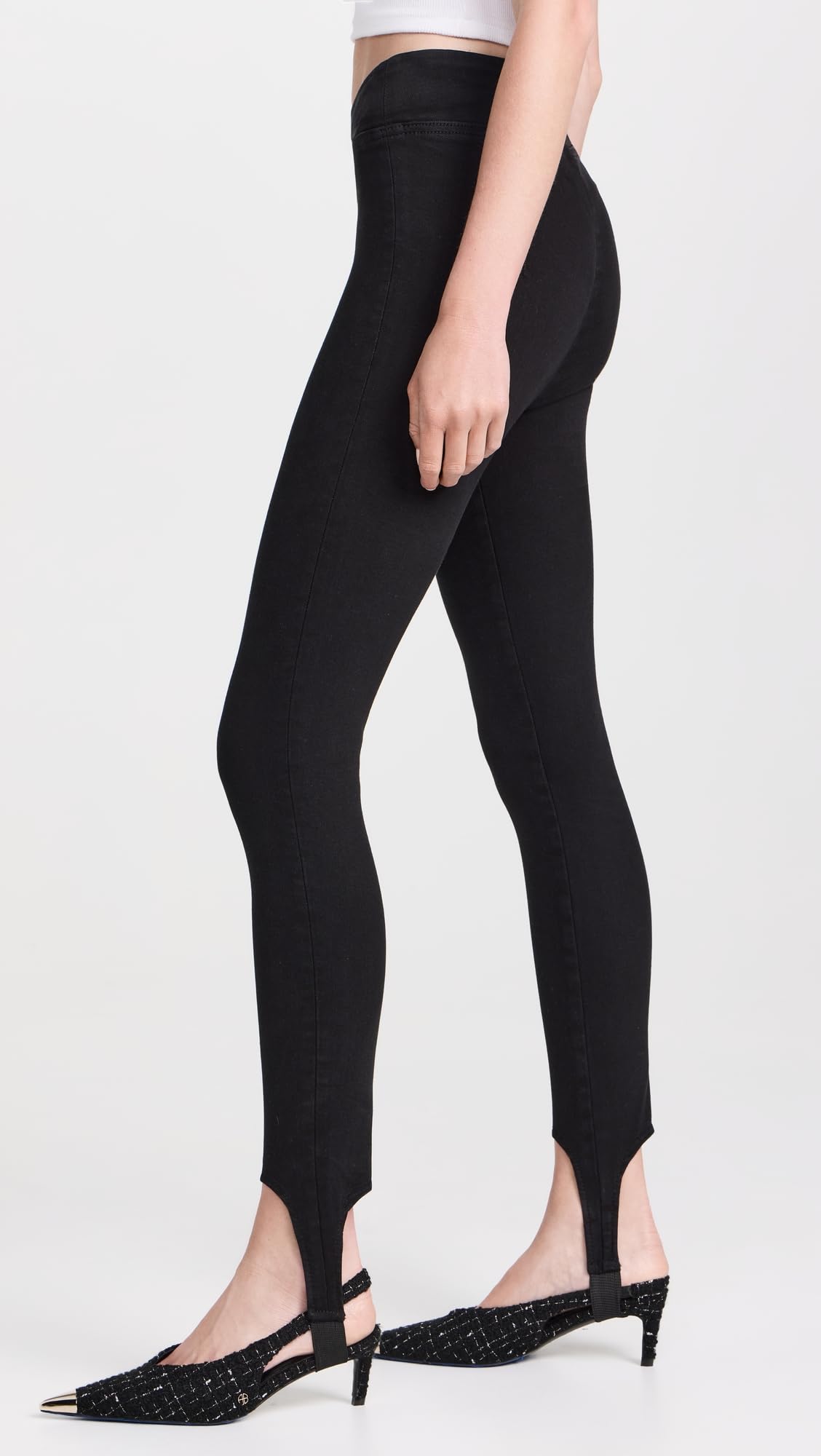 FRAME Women's The Jetset Stirrup Jeans - High Waist Skinny Stretch Denim Pants for Casual Wear & Night Out