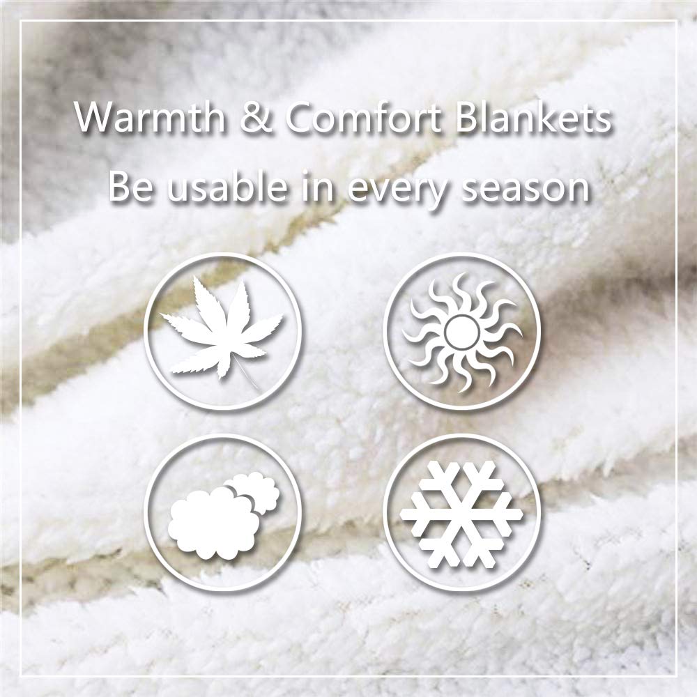 Erosebridal Tree of Life Fleece Blanket - Moon Phase Sherpa Throw Blanket for Couch, Sofa & Bed Decor - Soft Plush Fluffy Botanical 3D Print Blanket in Black & White - Perfect for Cozy Nights, Home Decor & Gift Giving