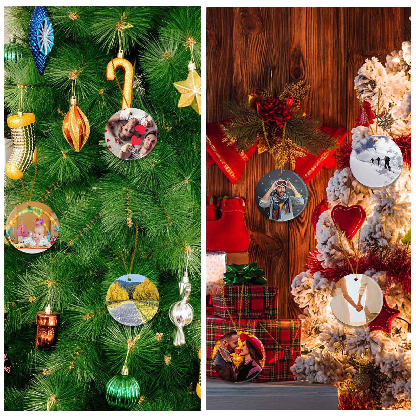 25pcs Bulk Sublimation Christmas Ornaments Set - 3