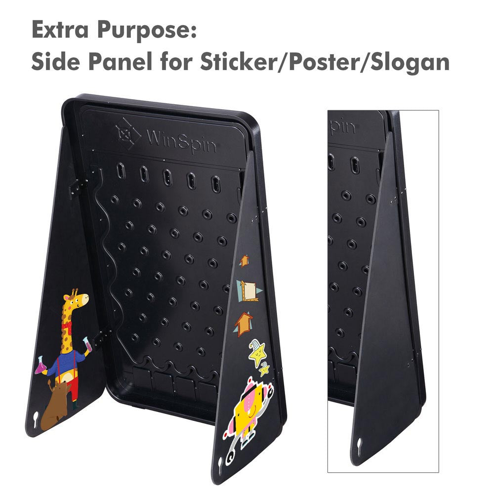 WinSpin 18x30 Prize Drop Board - Plinking Disk Drop Game with 6 Pucks for Carnival, Fair & Family Fun - Perfect for Parties, Fundraisers & Backyard Entertainment