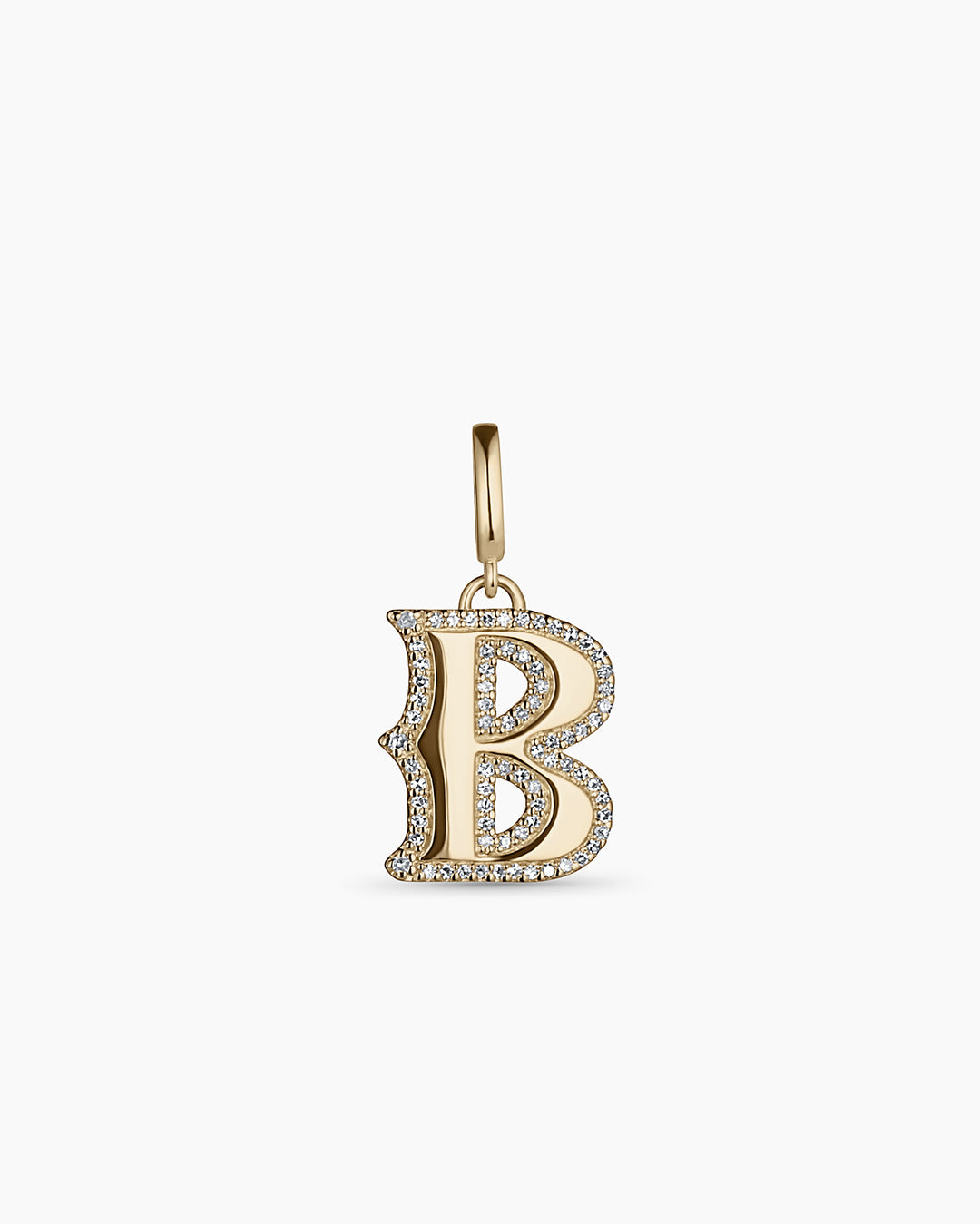 Diamond Era Alphabet Charm Pendant - A-Z Initial Letter Necklace for Women, Personalized Jewelry Gift for Her - Perfect for Birthdays, Anniversaries, and Special Occasions