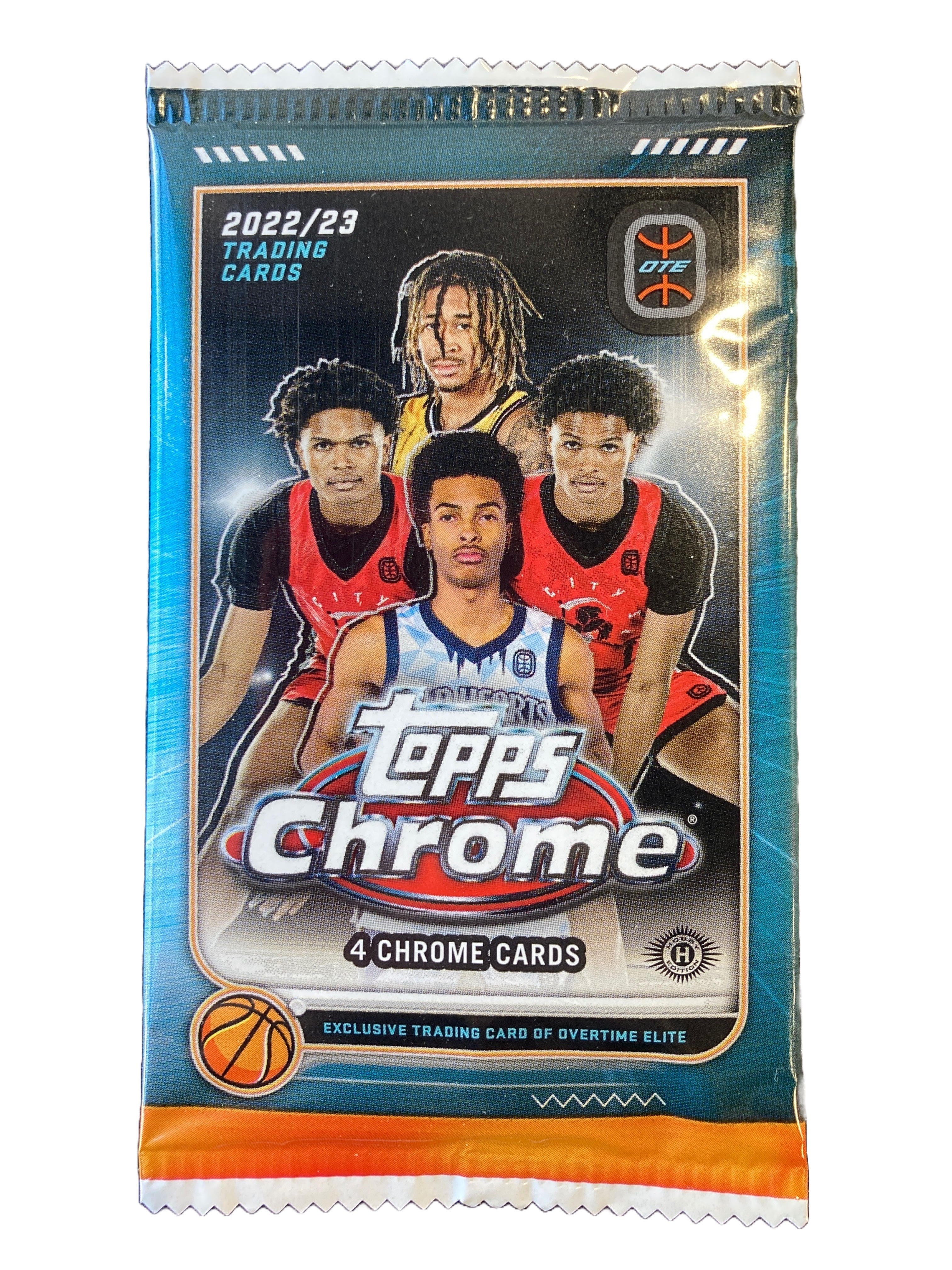 2022/23 Topps OTE Overtime Elite Chrome Trading Cards - Single Pack | Basketball Collectibles for Fans & Players | Perfect for Trading, Gifting & Display